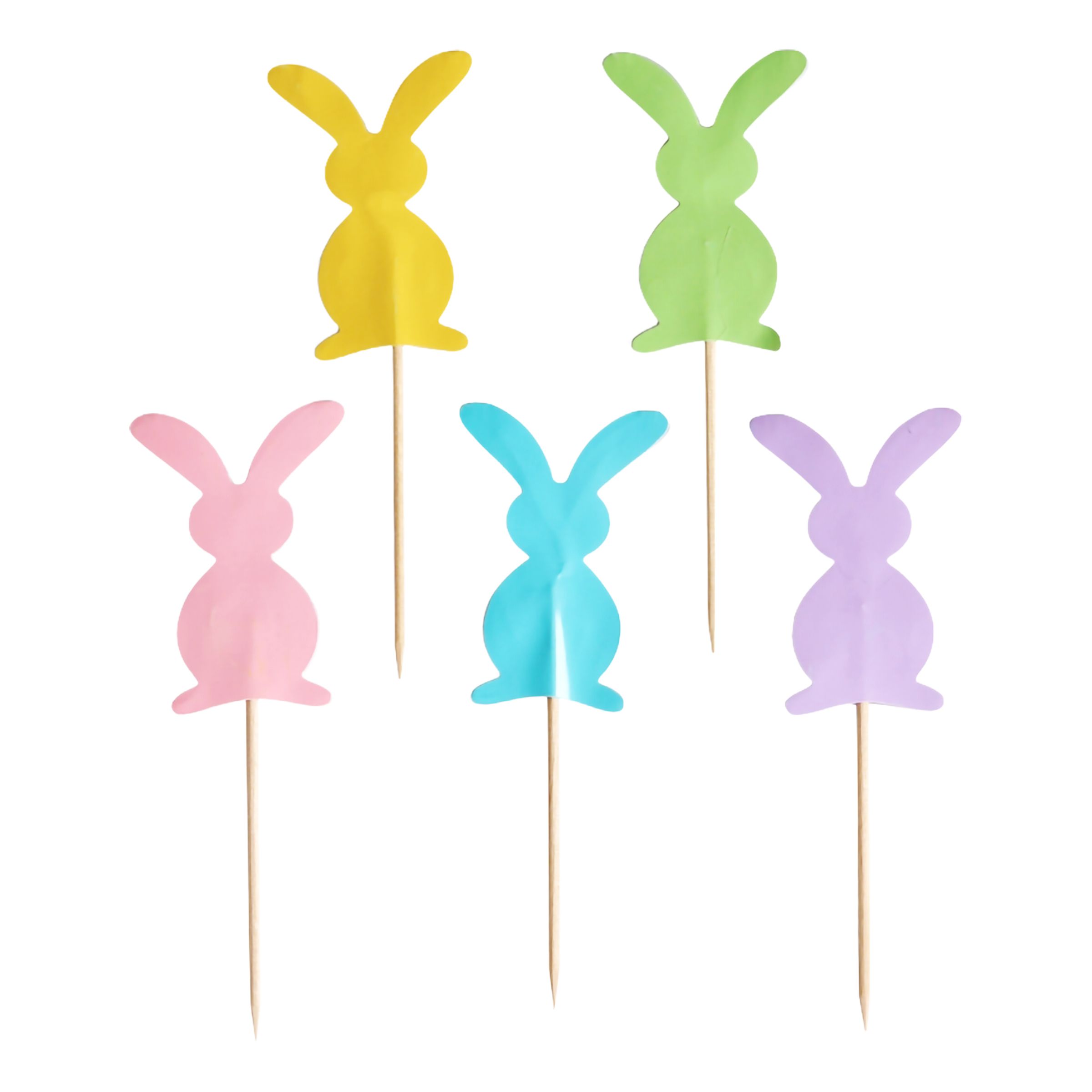 Partypicks Kanin - 10-pack | Hem - Teman - Högtider - Påsk - Påskdukning | Maskeradspecialisten