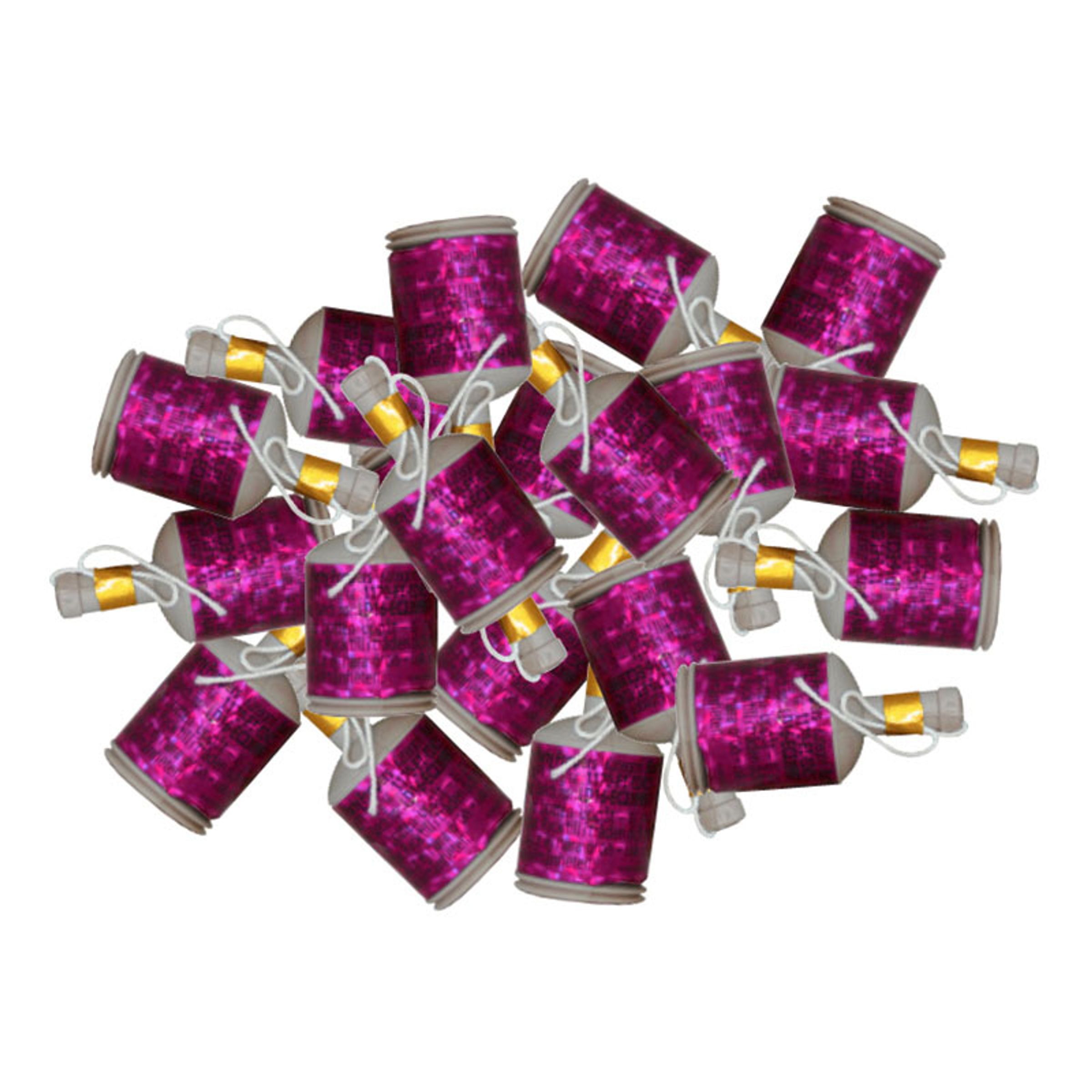 Party Poppers Rosa - 30-pack