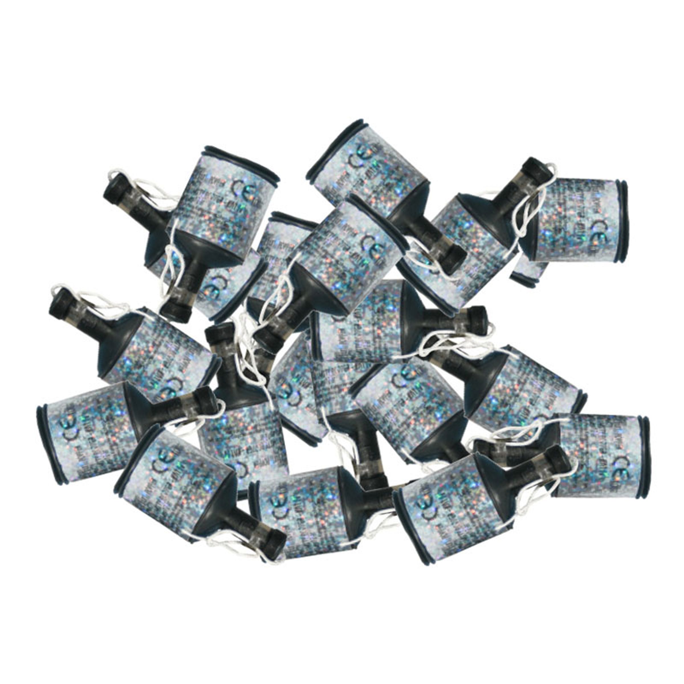 Party Poppers Silver - 20-pack