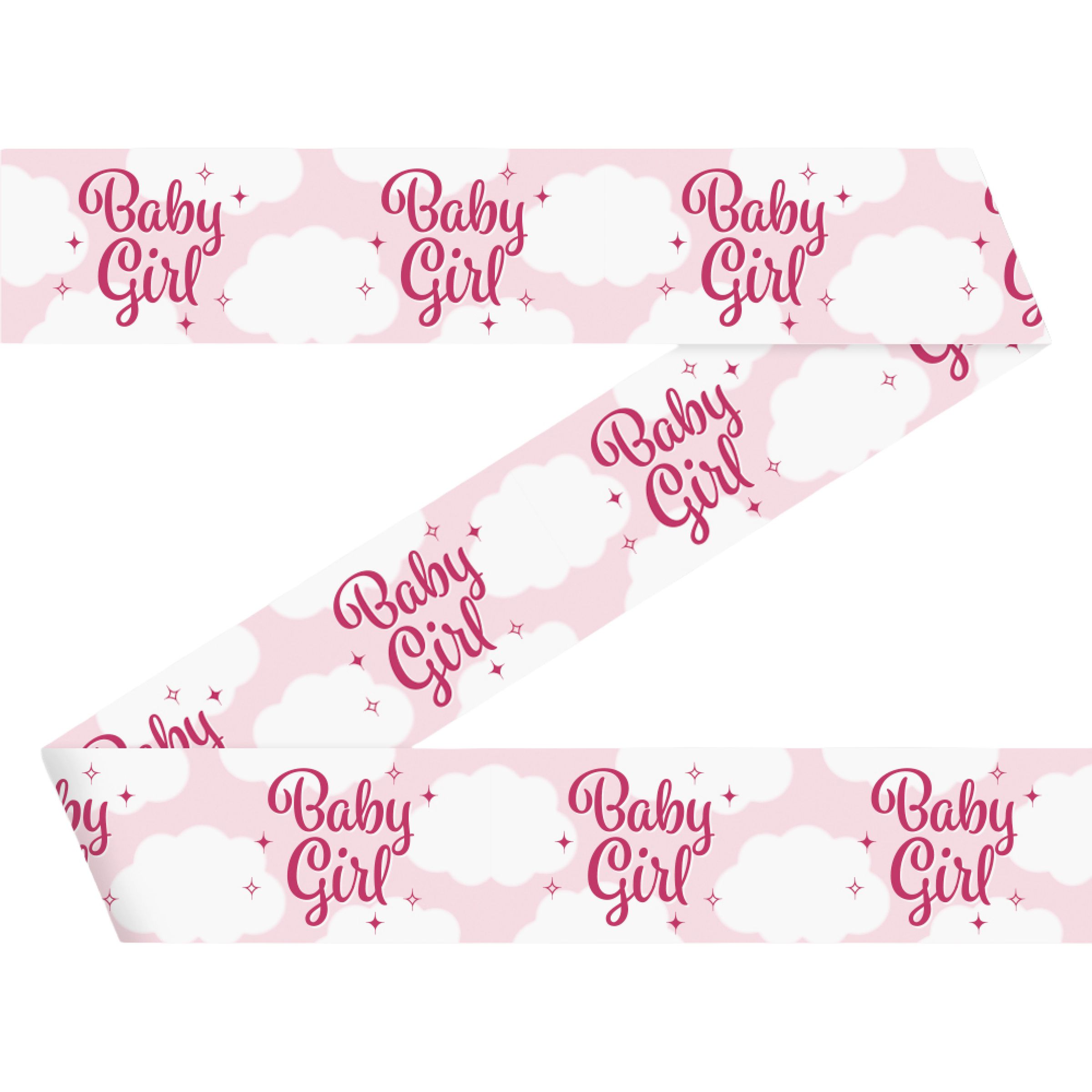 Partytejp Baby Girl | Hem - Festartiklar - Festdekoration - Avspärrningsband & Partytejp | Maskeradspecialisten