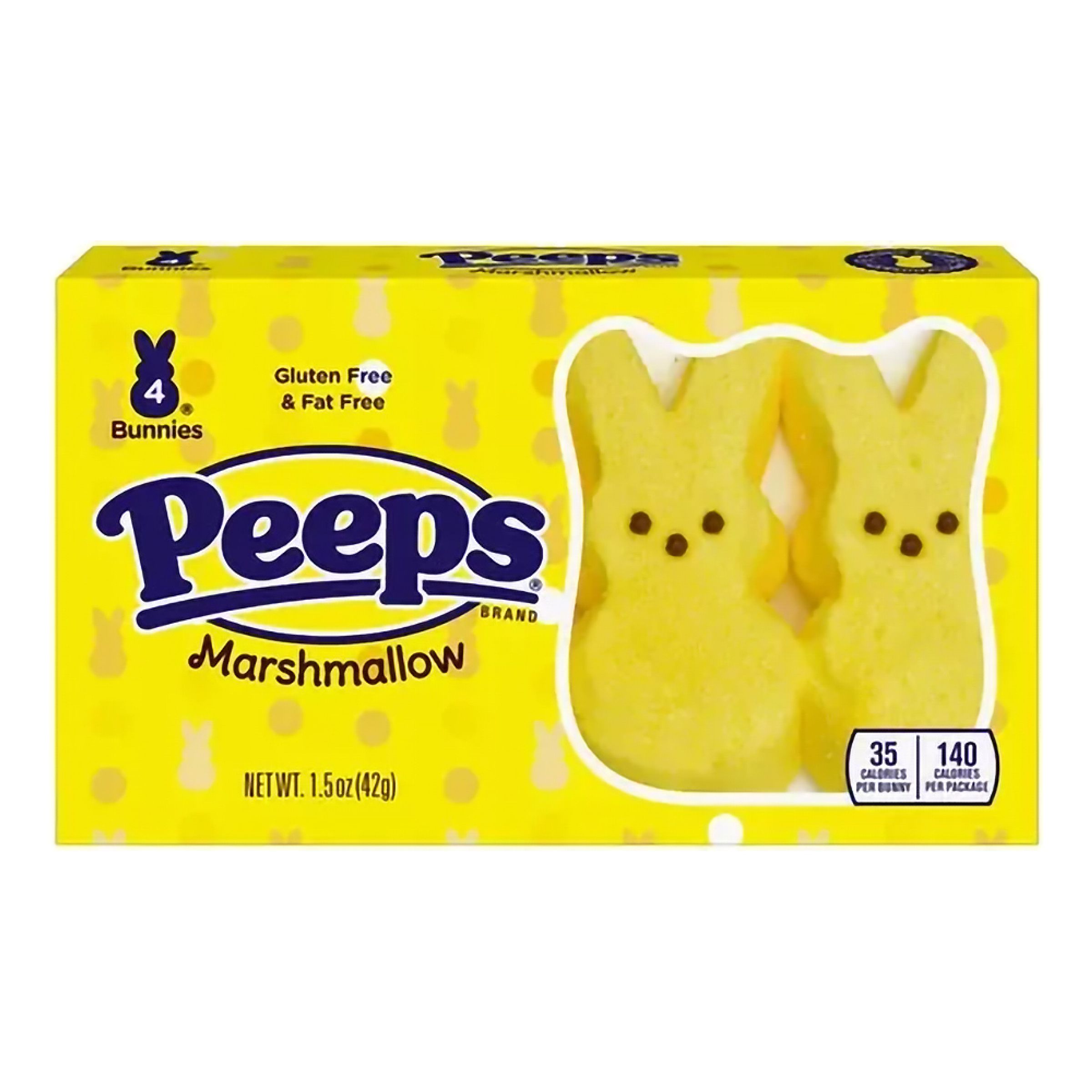 Peeps Marshmallow Bunnies Yellow - 42 g | Hem - Godis & Läsk - Godis - Amerikanskt Godis | Pryloteket