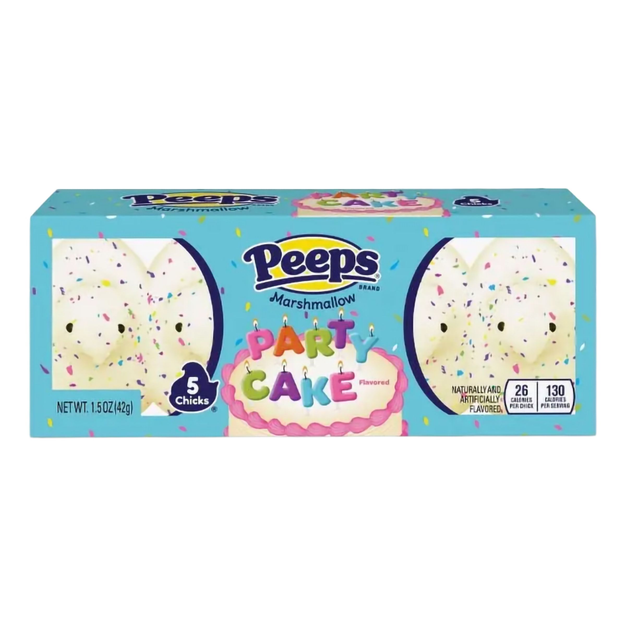 Peeps Marshmallow Chicks Party Cake - 42 g | Hem - Godis & Läsk - Godis - Amerikanskt Godis | Maskeradspecialisten