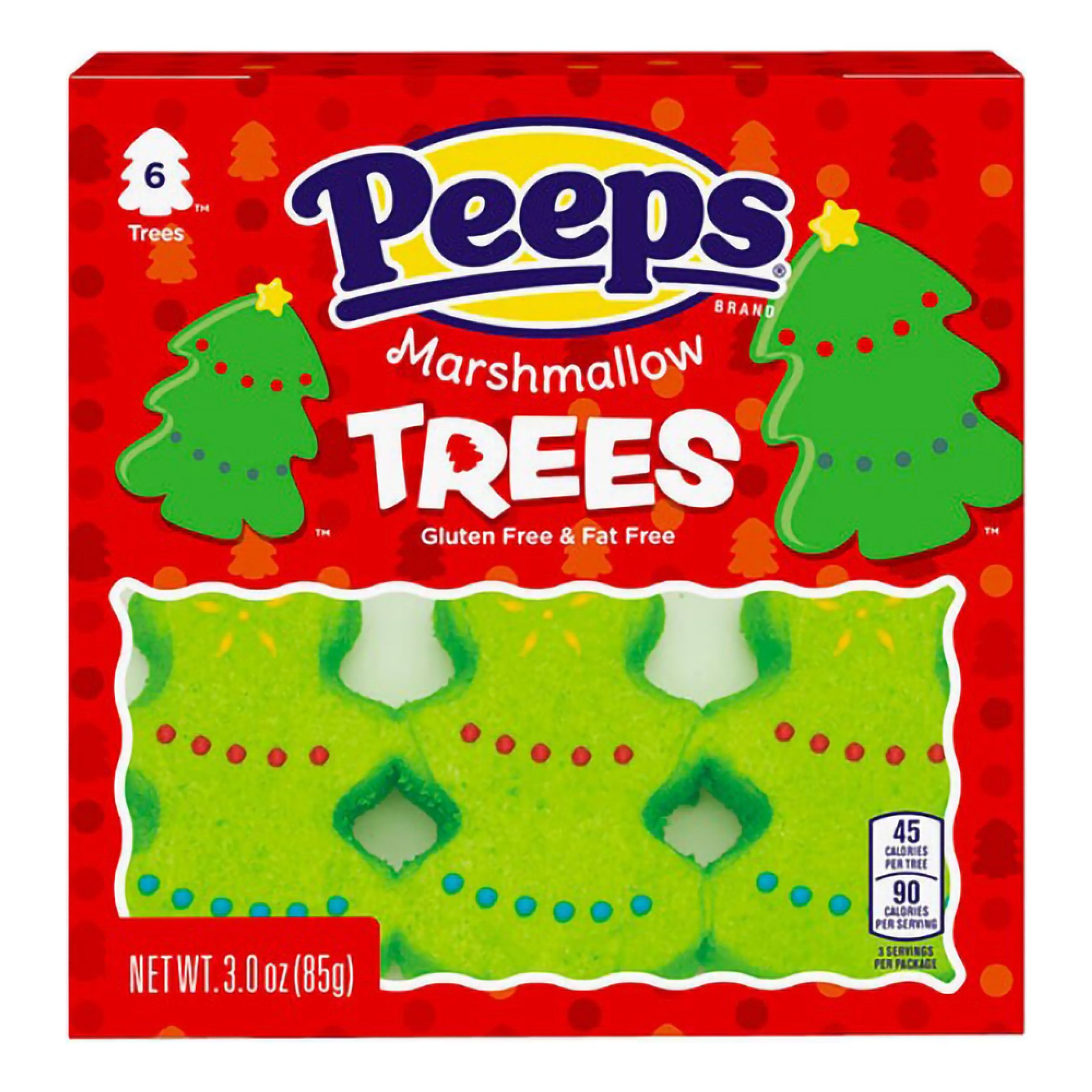 Peeps Marshmallow Christmas Trees - 6-pack