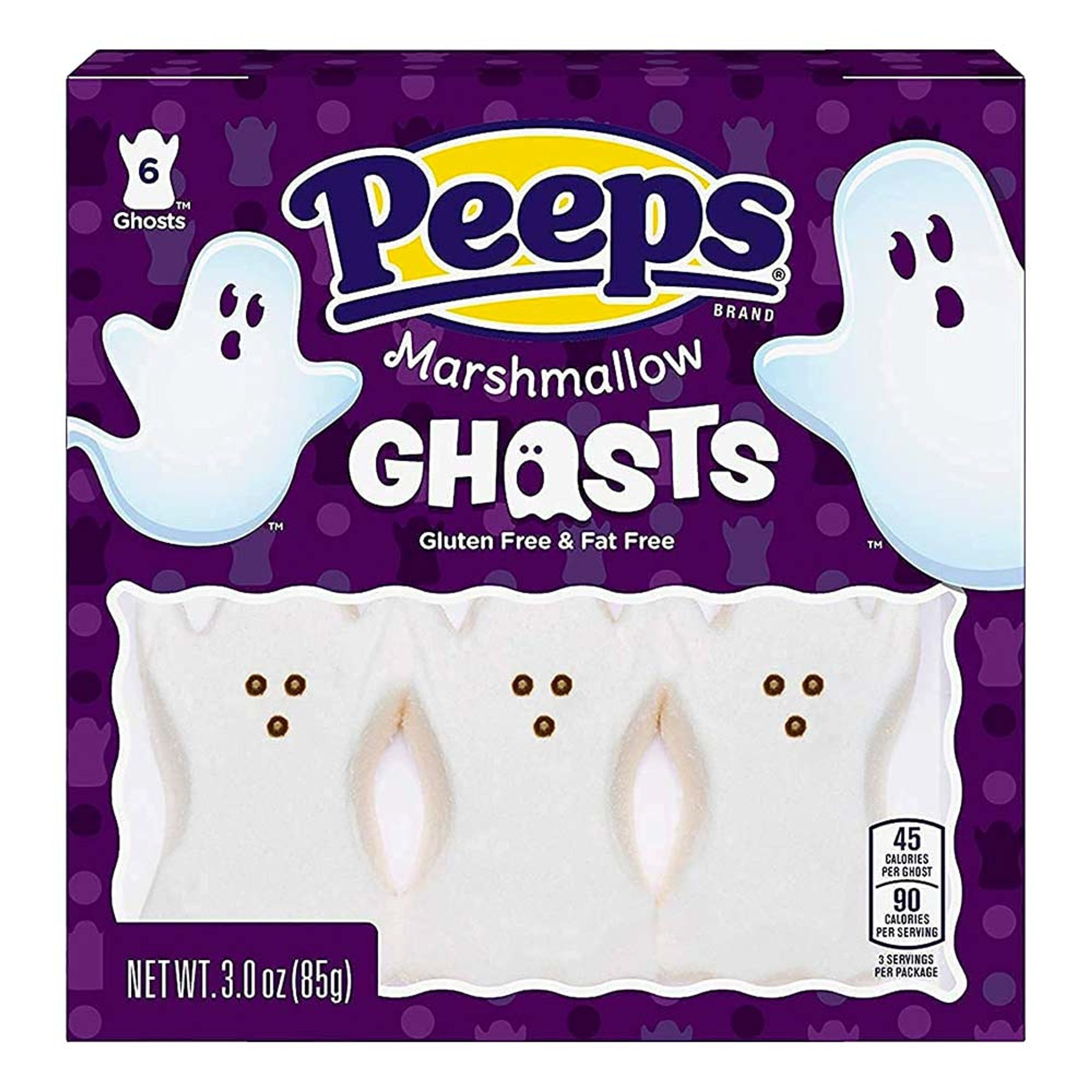 Läs mer om Peeps Marshmallow Ghosts - 85 gram
