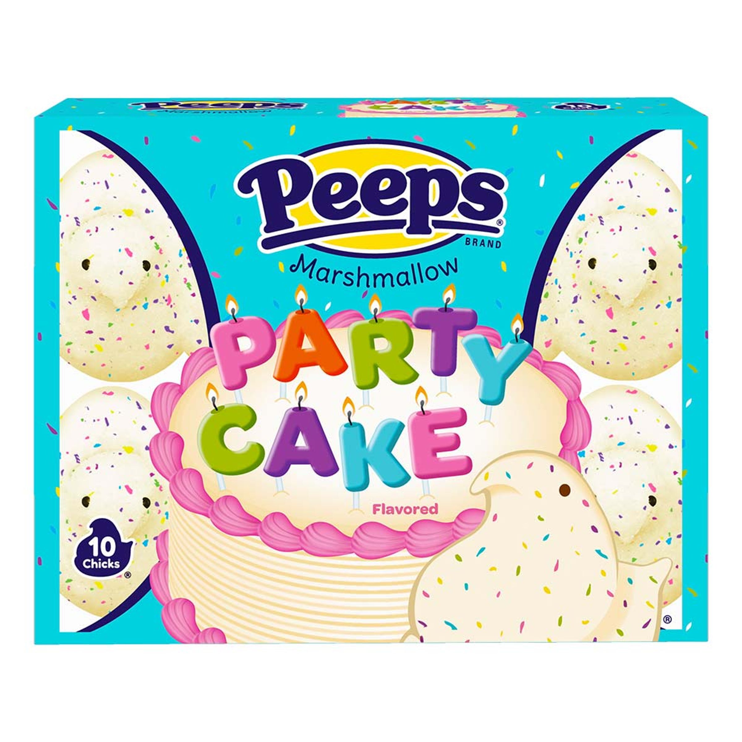 Läs mer om Peeps Party Cake Marshmallow Chicks - 85 gram