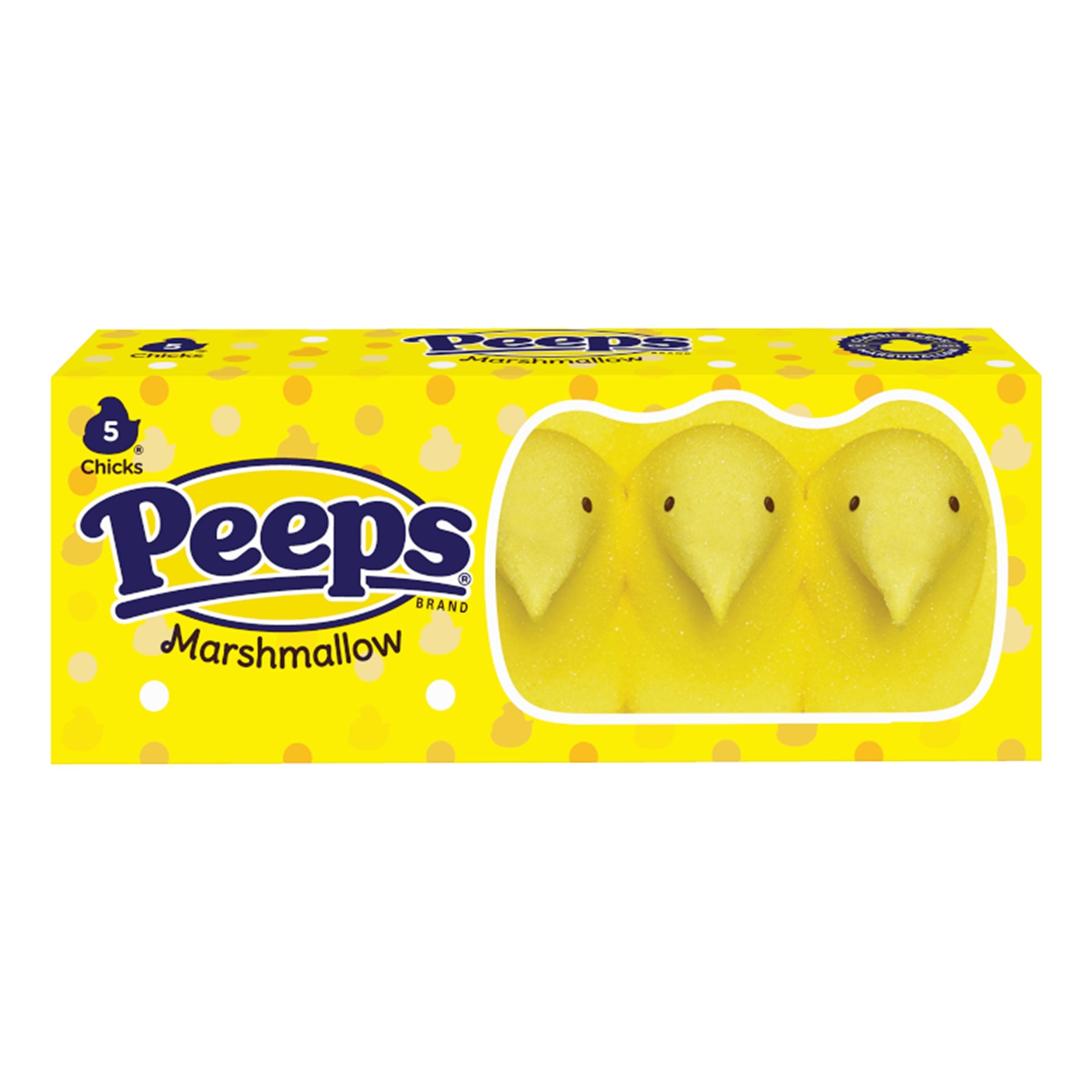 Läs mer om Peeps Yellow MarshMallow Chicks - 42 gram