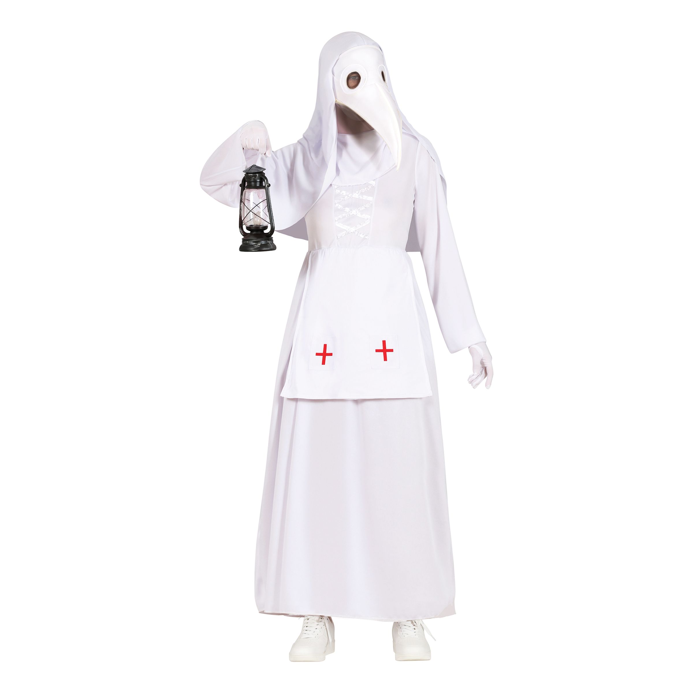 Pesten Doktor Vit Maskeraddräkt - Small | Hem - Maskerad - Maskeraddräkter - Damdräkter | Pryloteket