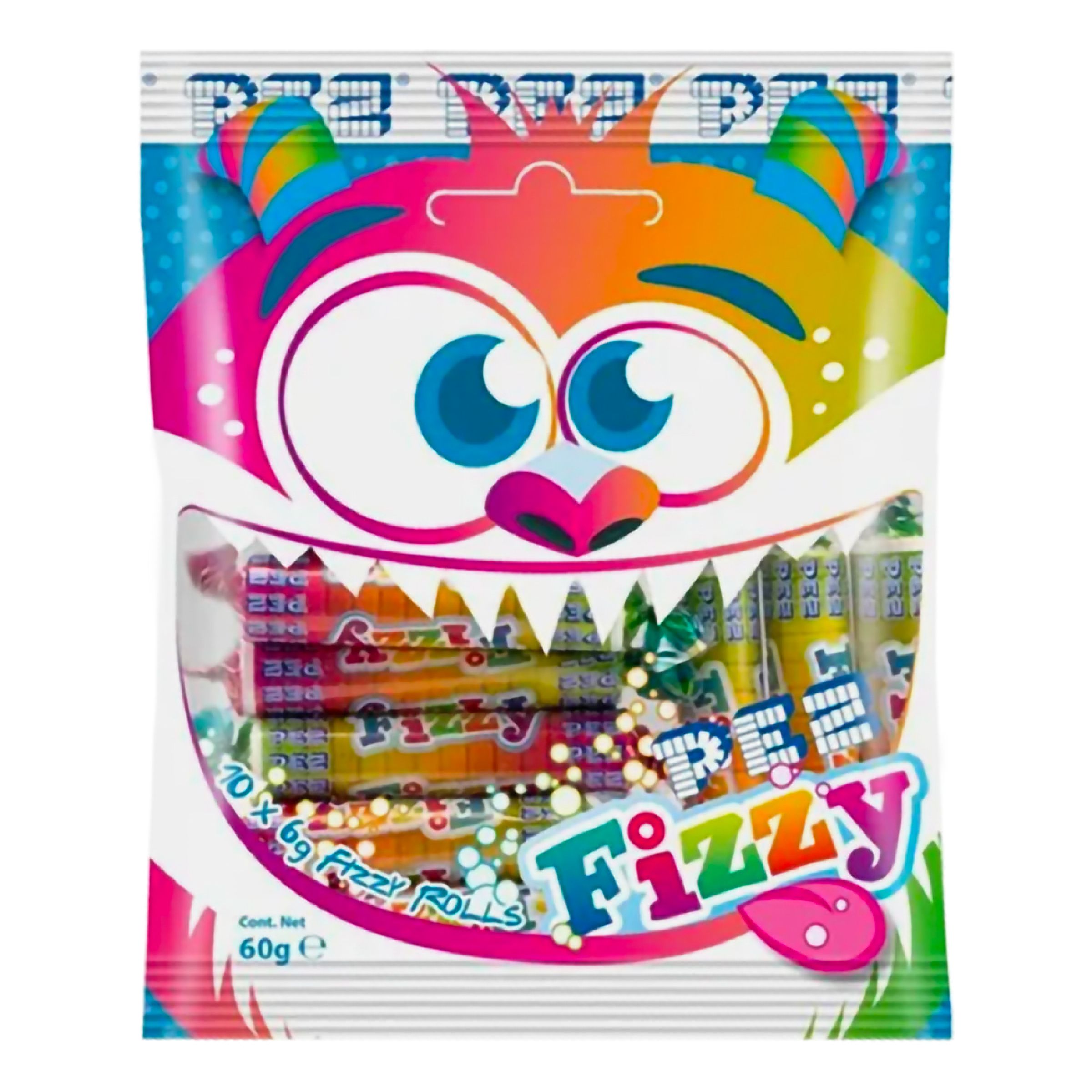 PEZ Fizzy Rolls Bag - 60 gram | Hem - Godis & Läsk - Godis - Godisaskar | Pryloteket