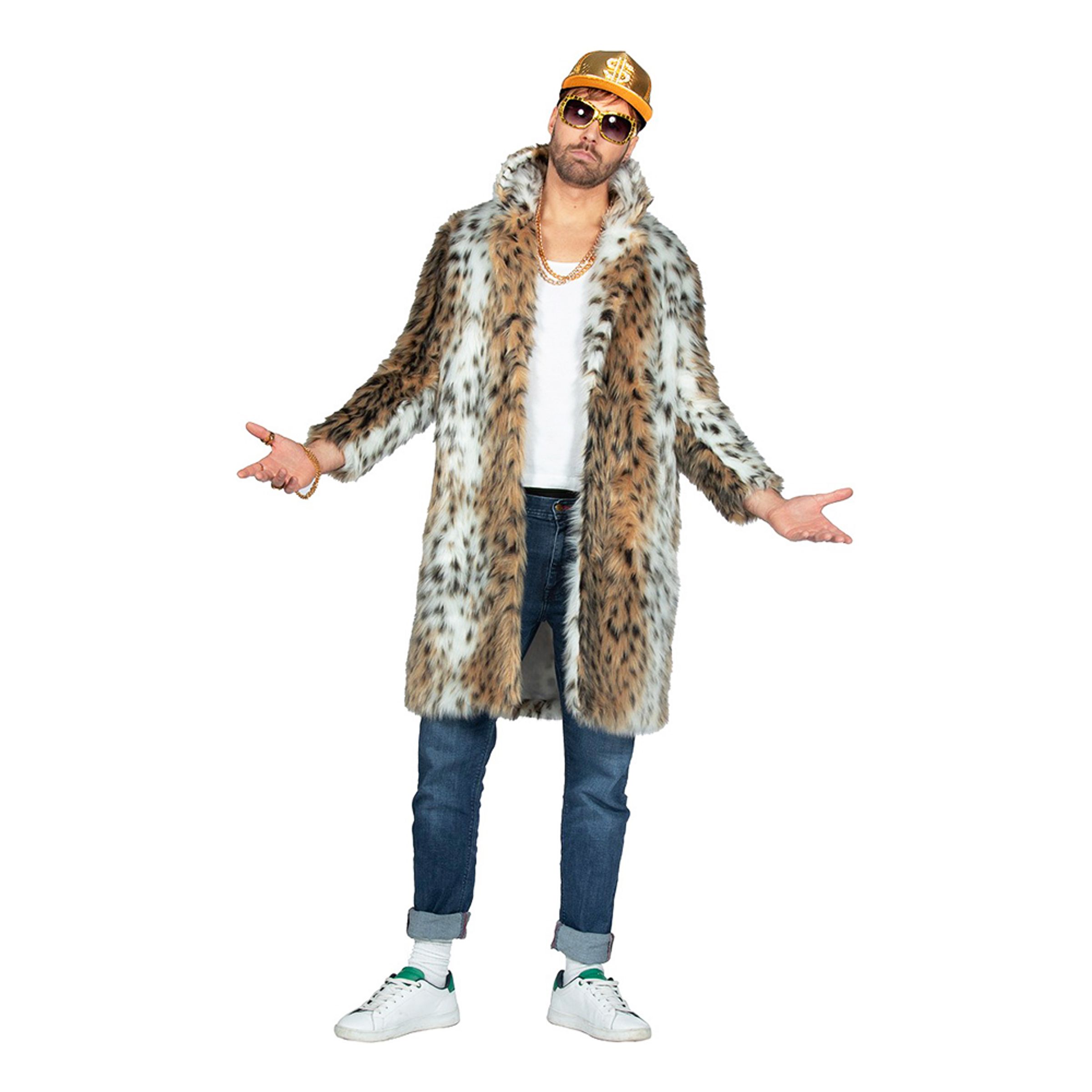 Pimp Pälskappa Leopard - Large | Hem//Maskerad//Maskeraddräkter//Damdräkter | PartyOutlet