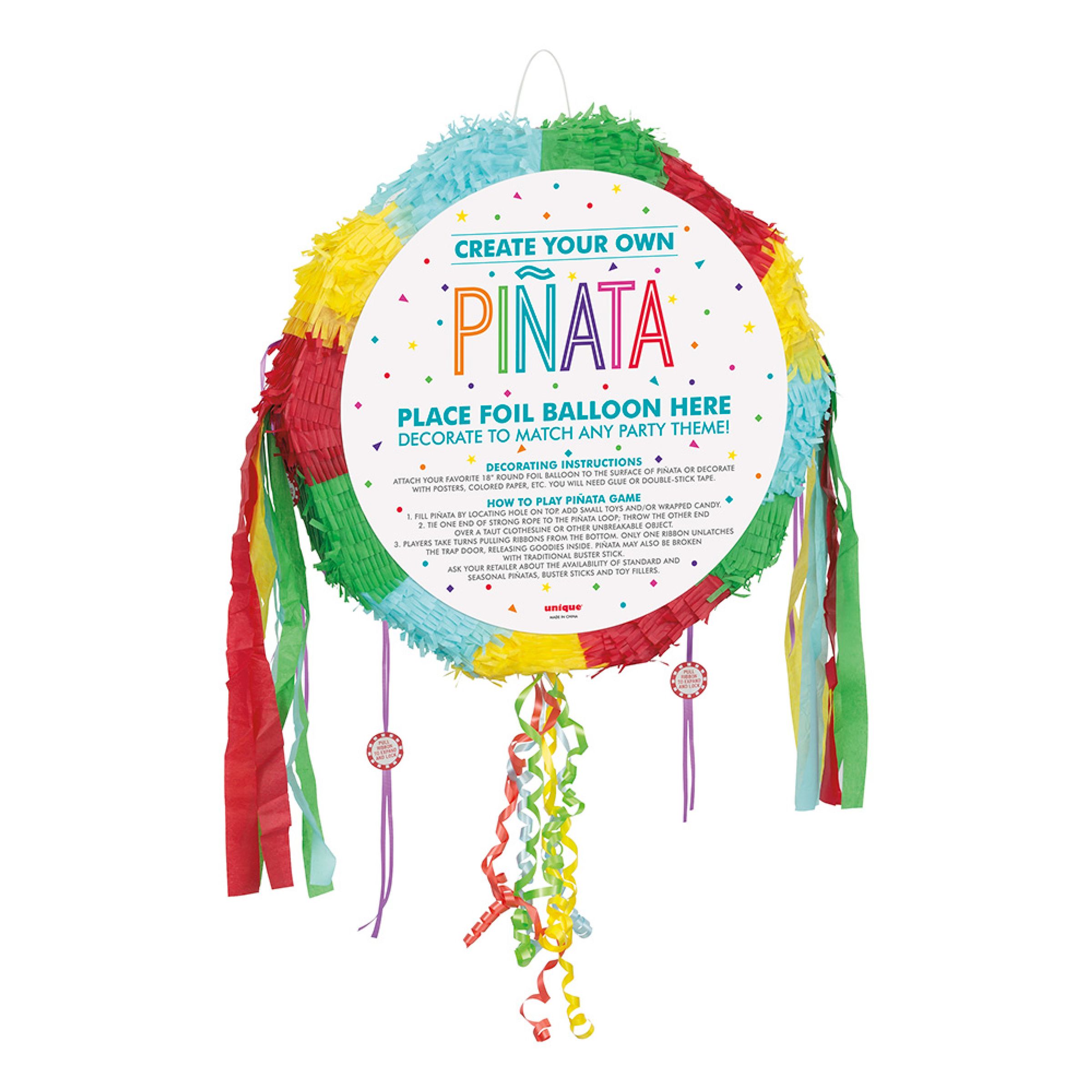 Piñata DIY Flerfärgad | Hem - Festartiklar - Festdekoration - Piñata | Pryloteket