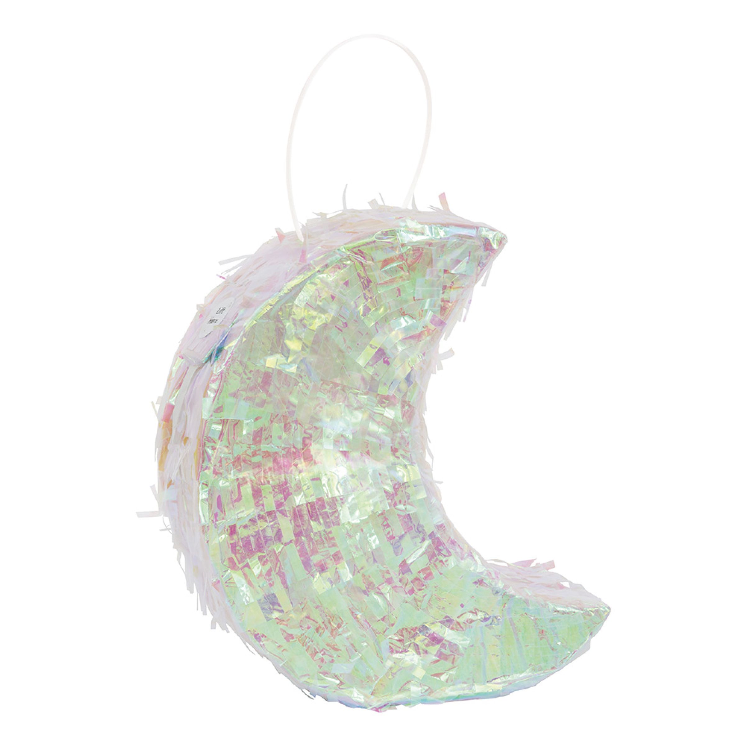 Piñata Måne Mini Färgskimrande | Hem - Festartiklar - Festdekoration - Piñata | Pryloteket