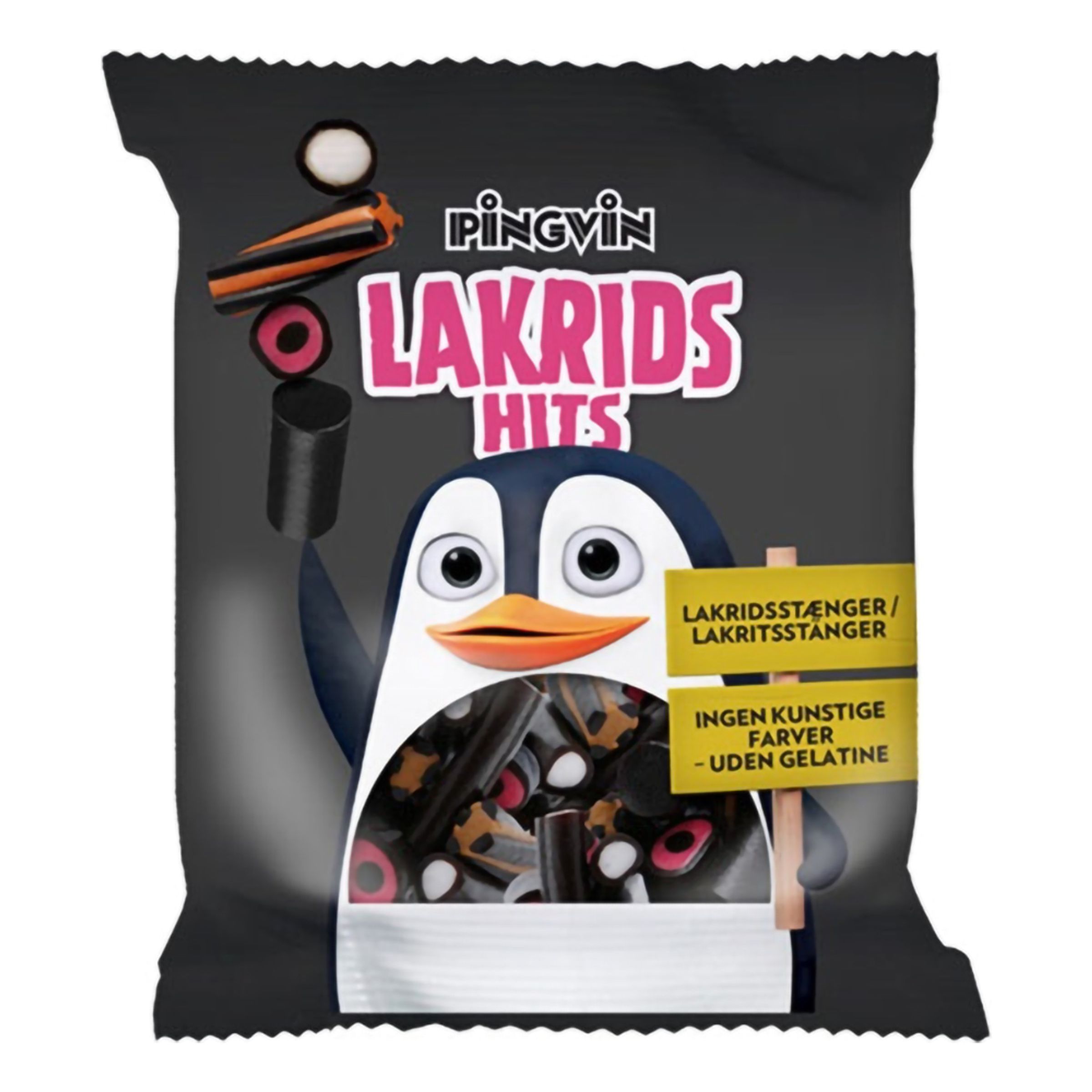 Pingvin Lakrids Hits - 130 gram