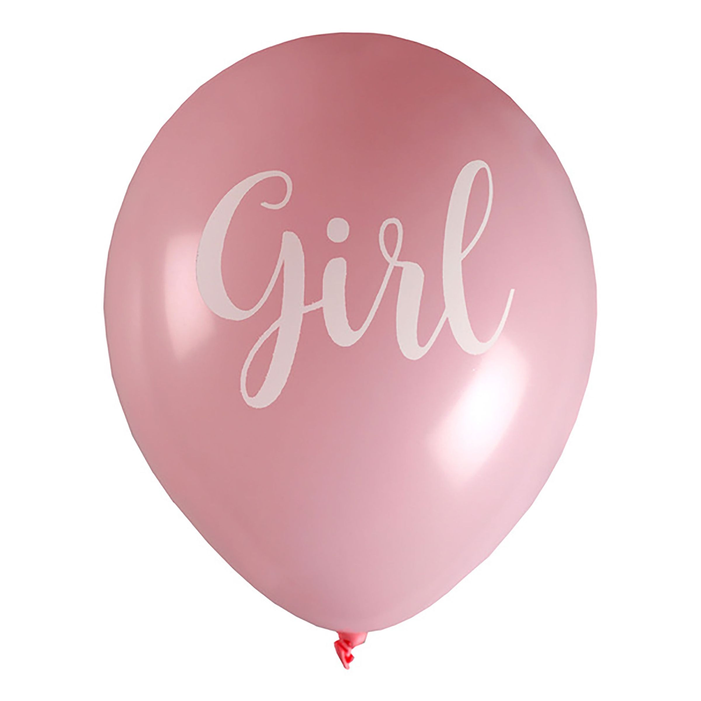 Läs mer om Latexballonger Girl Rosa - 8-pack