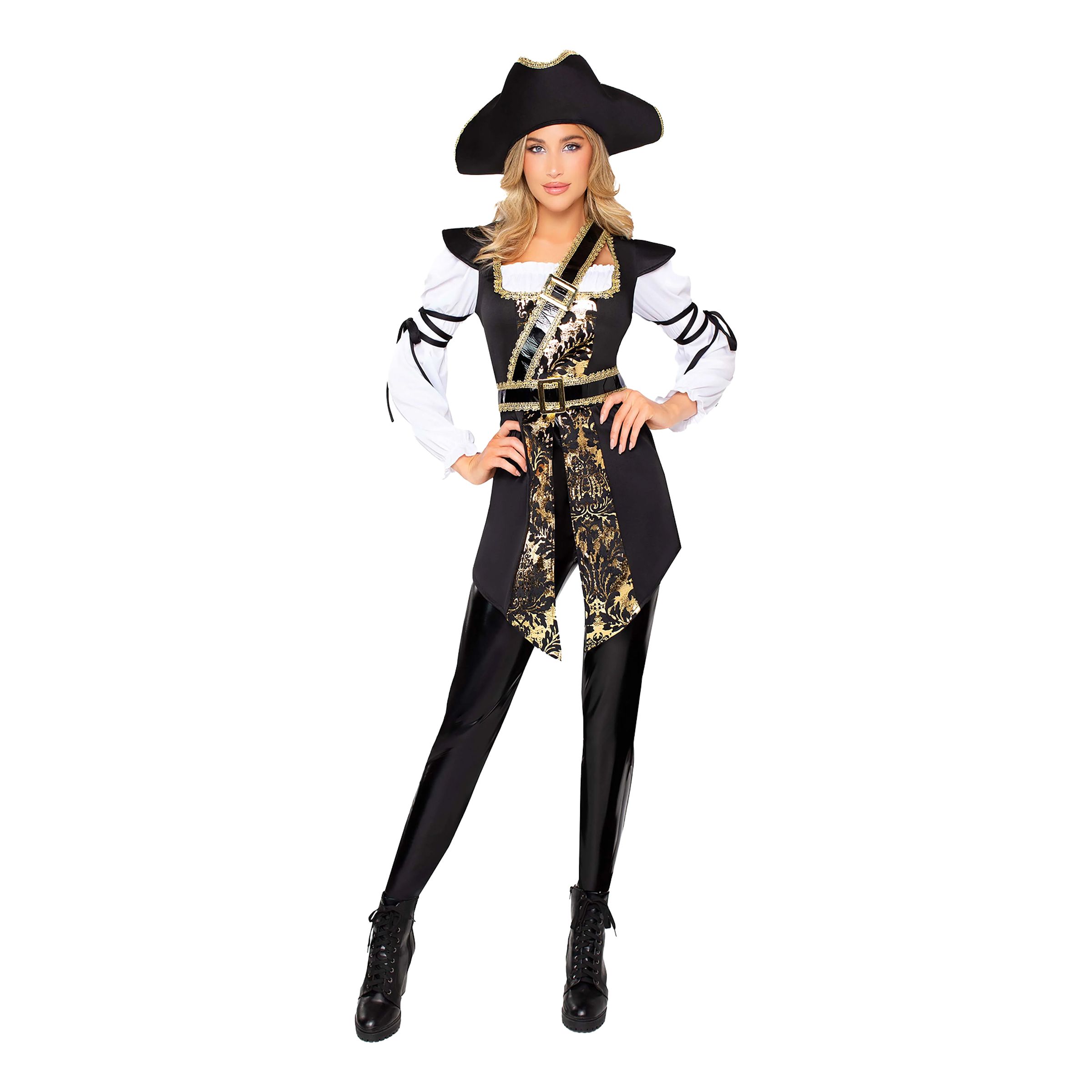 Pirat Kapten Dam Deluxe Maskeraddräkt - Medium | Hem - Maskerad - Maskeraddräkter - Damdräkter | Maskeradspecialisten