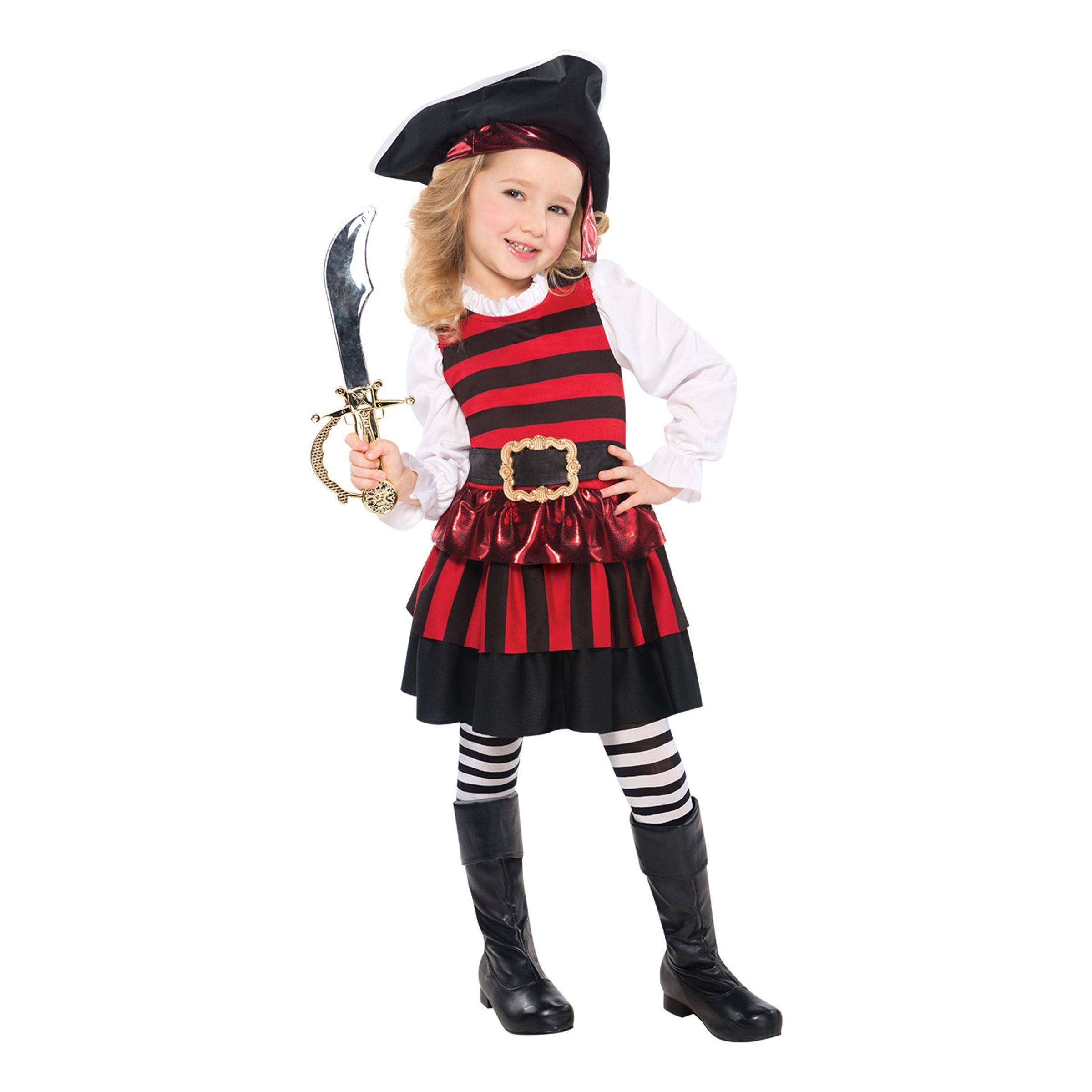 Läs mer om Pirat Klänning Barn Maskeraddräkt - Small
