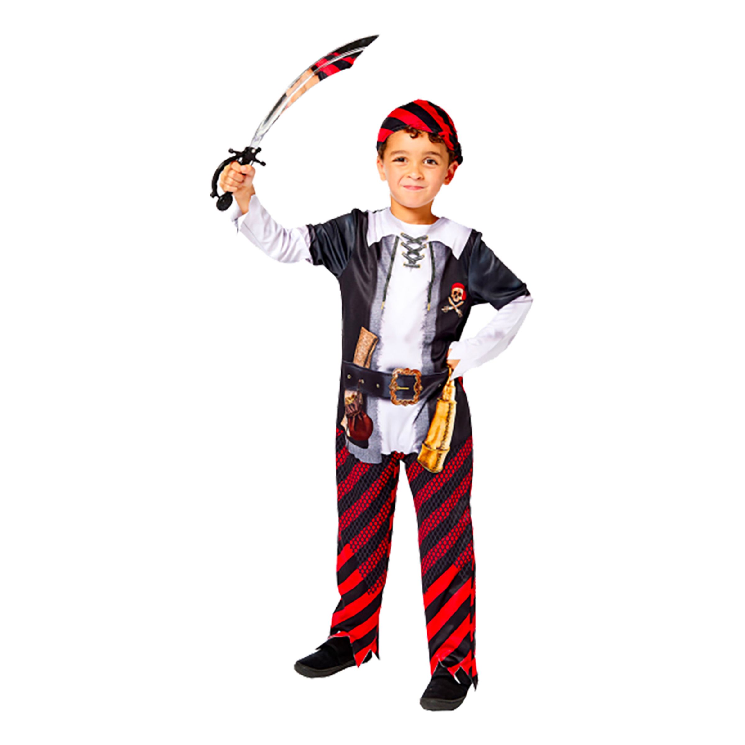 Pirat Pojke Barn Maskeraddräkt - 8-10 år