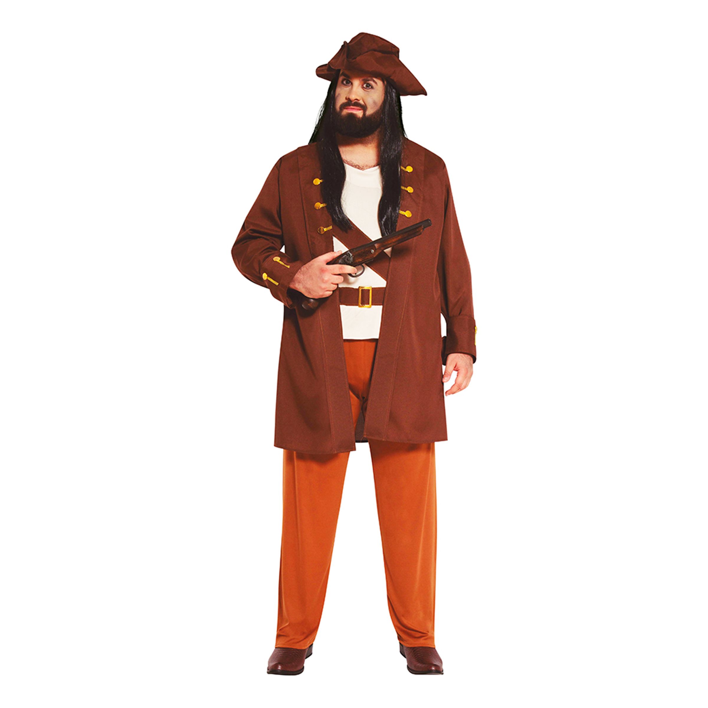 Piratkapten Plus-size Maskeraddräkt - Plus-size