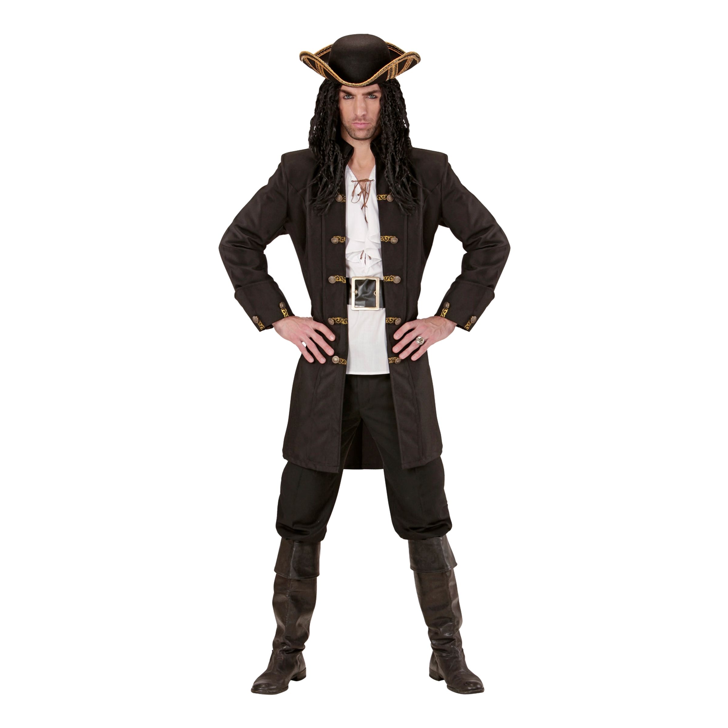 Läs mer om Piratkapten Brun Kappa - X-Large