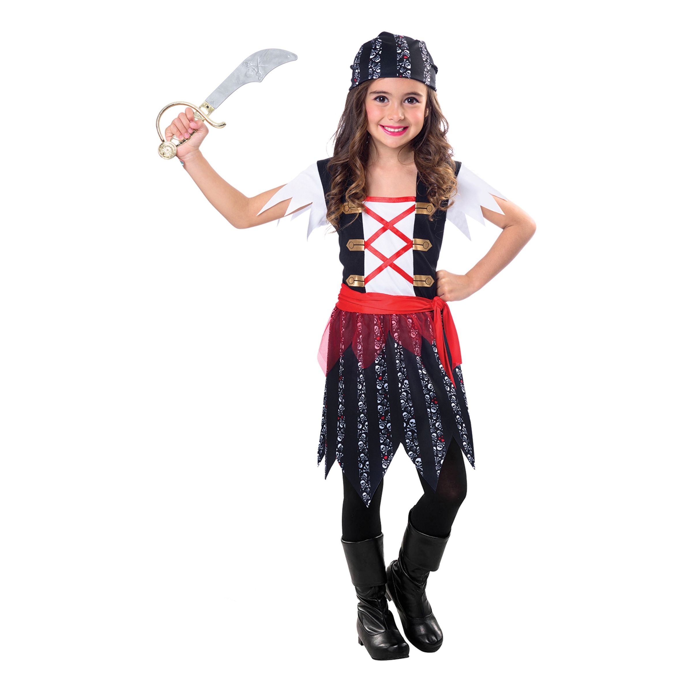 Läs mer om Piratklänning Barn Maskeraddräkt - X-Large