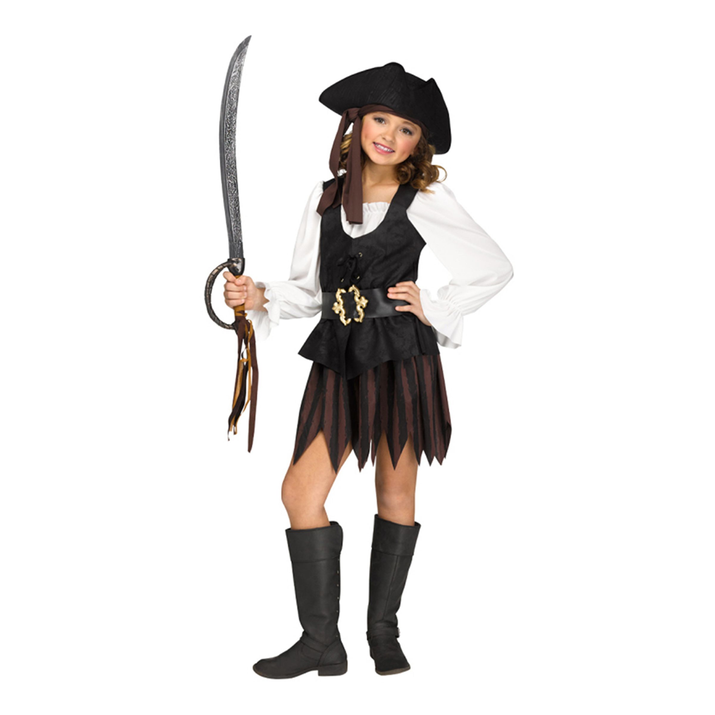 Piratklänning Rustik Barn Maskeraddräkt - Medium