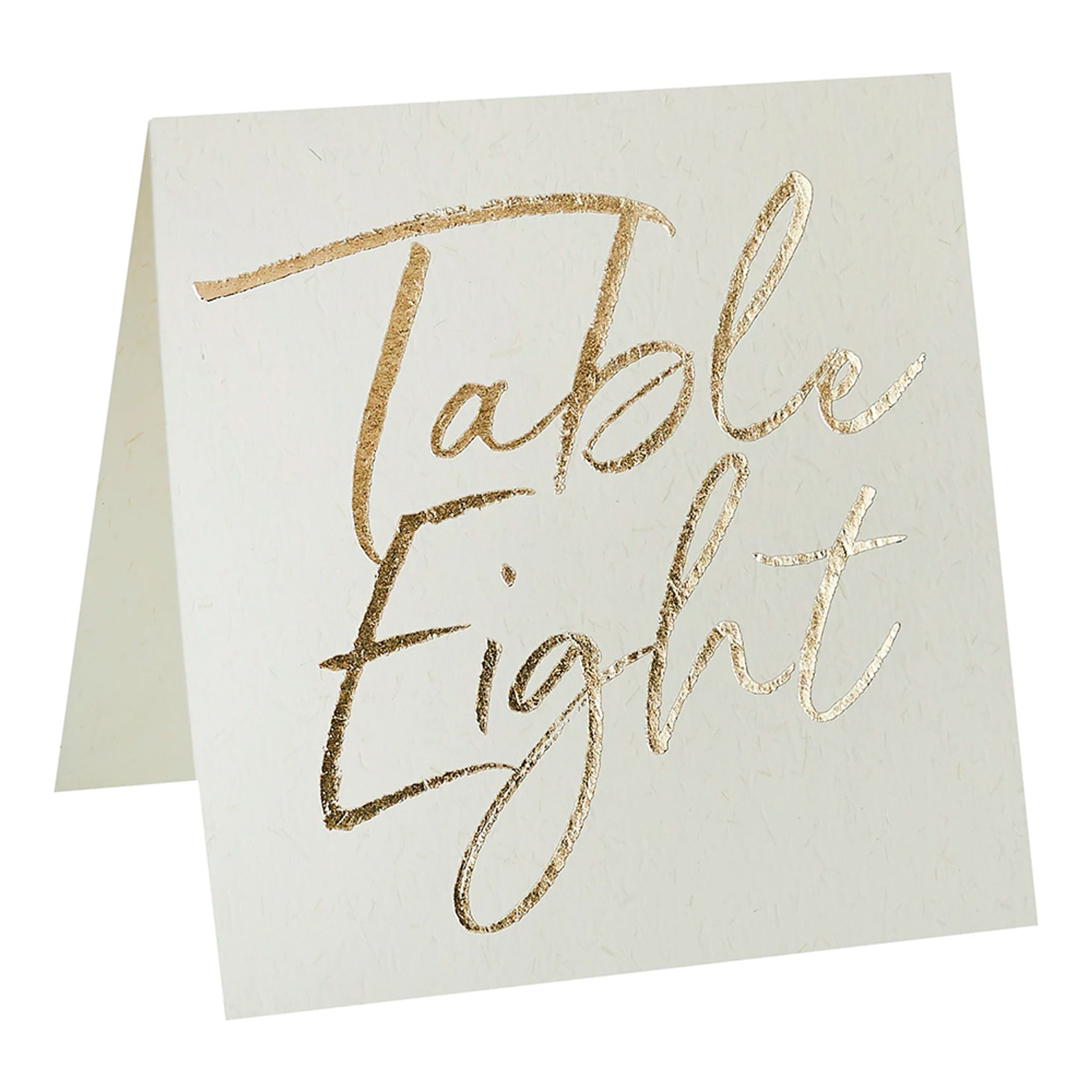 Placeringskort Bordsnummer Guld - 12-pack