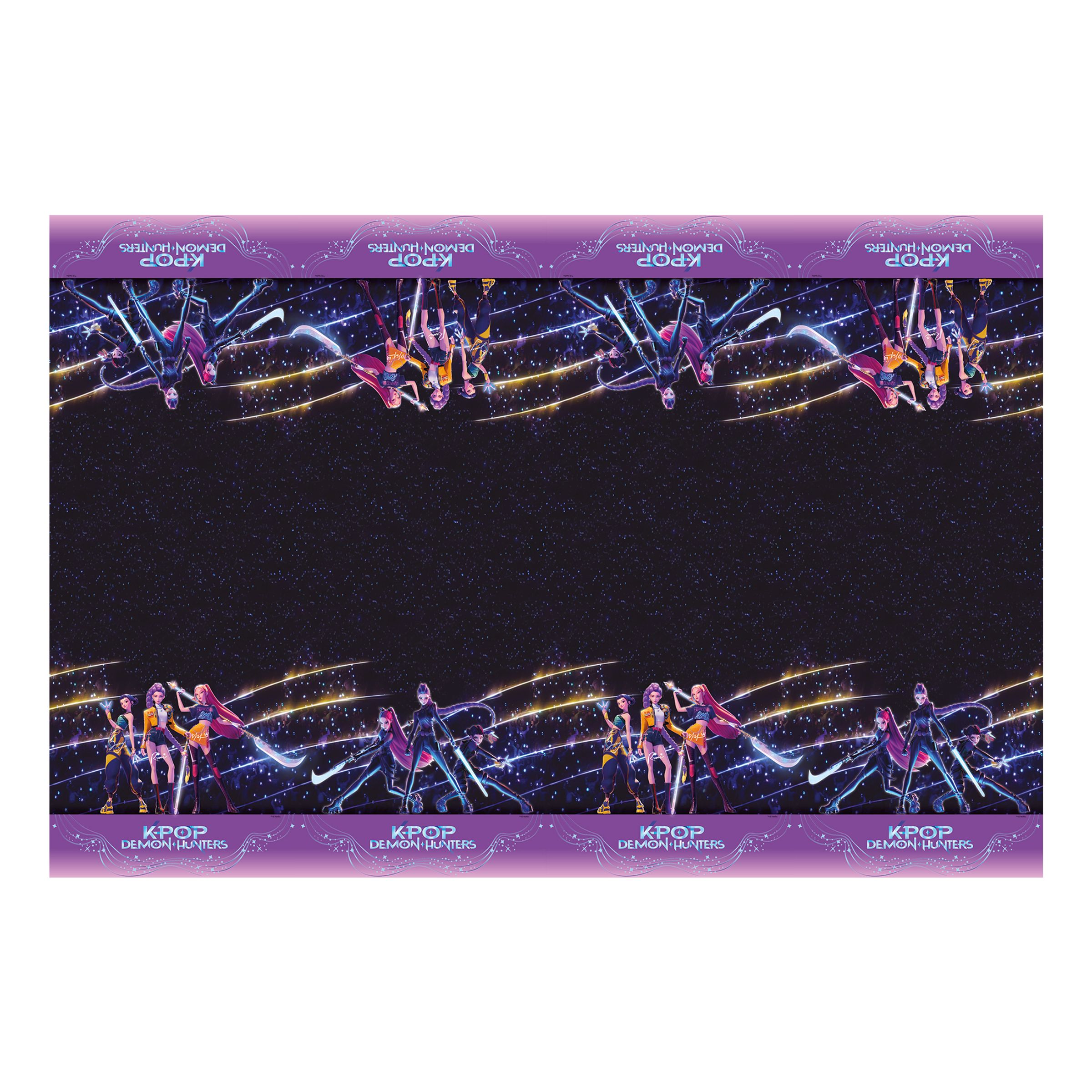 Plastduk K-pop Demon Hunters&trade; | Hem - Festartiklar - Dukning - Bordsdukar | Maskeradspecialisten