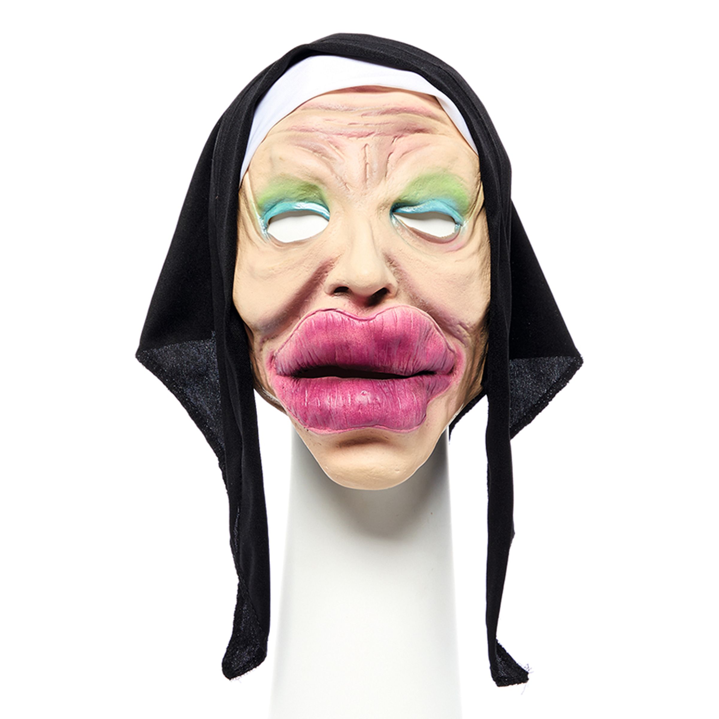 Läs mer om Nunna med Stora Läppar Mask - One size