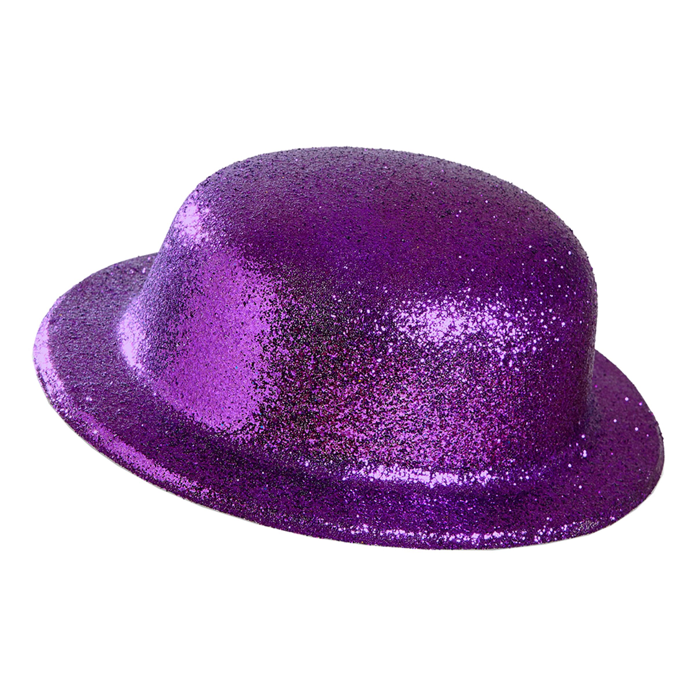 Plommonstop Glitter Lila Hatt - One size