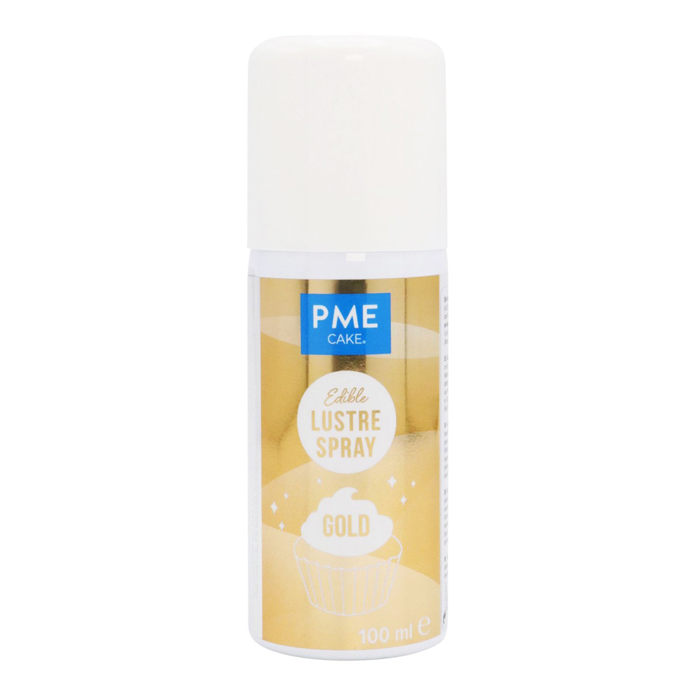 PME Ätbar Sprayfärg Guld - 100 ml | Hem - Festartiklar - Festdekoration - Tårtdekorationer | Party Outlet