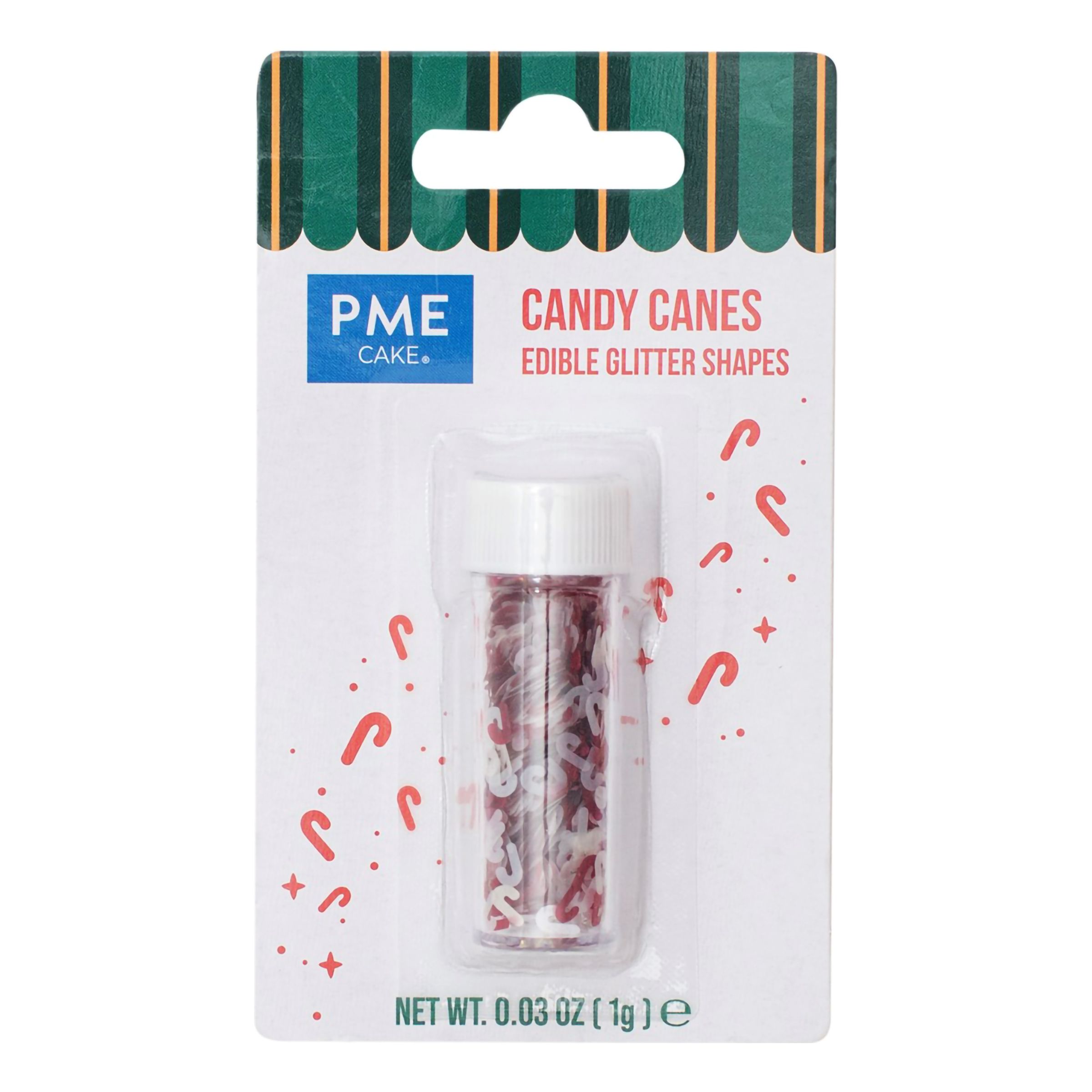 PME Spiseligt Glimmer Julslikstokke - 1 gram