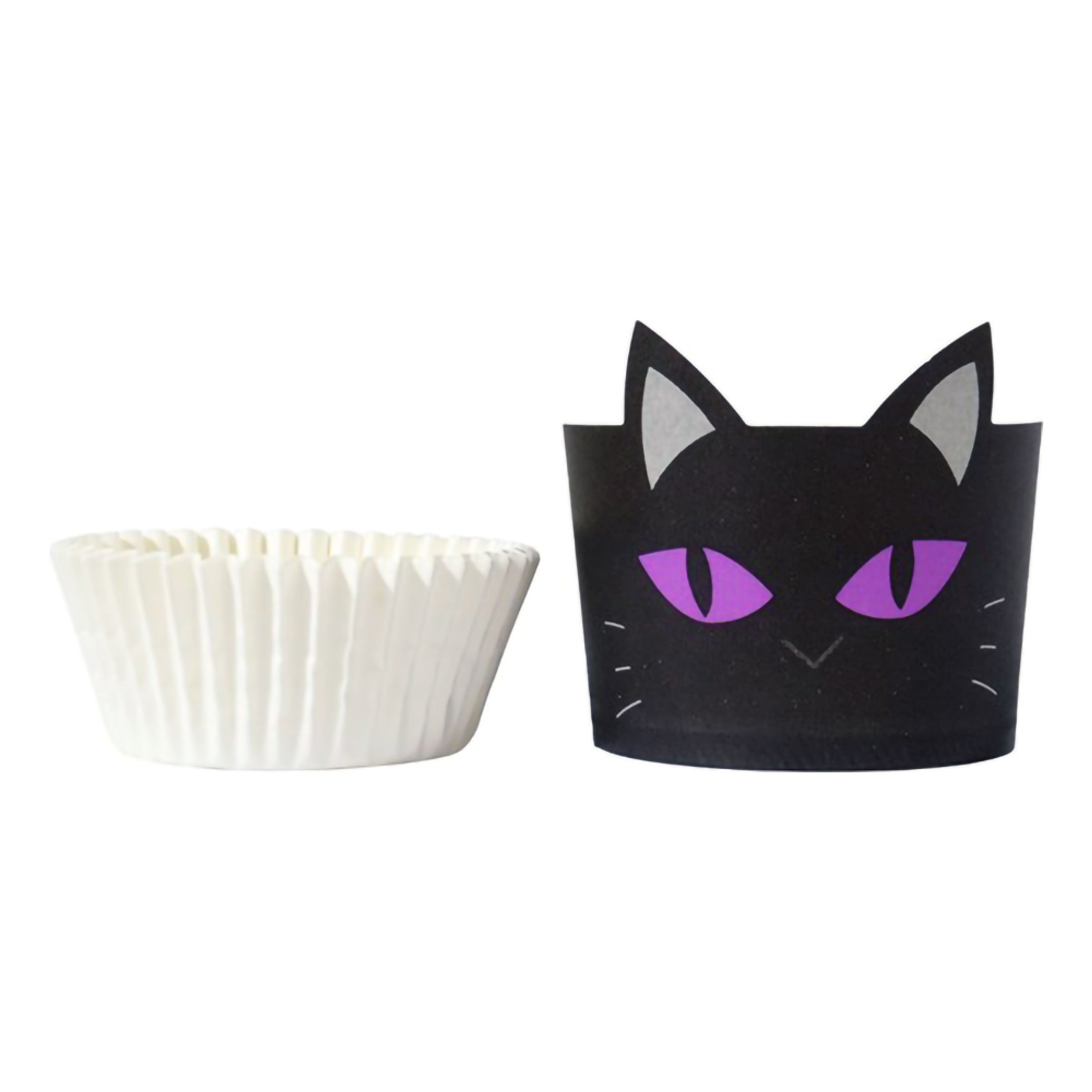 PME Cupcake Kit Svart Katt - 12-pack | Hem - Festartiklar - Bakning - Muffinsformar | Party Outlet