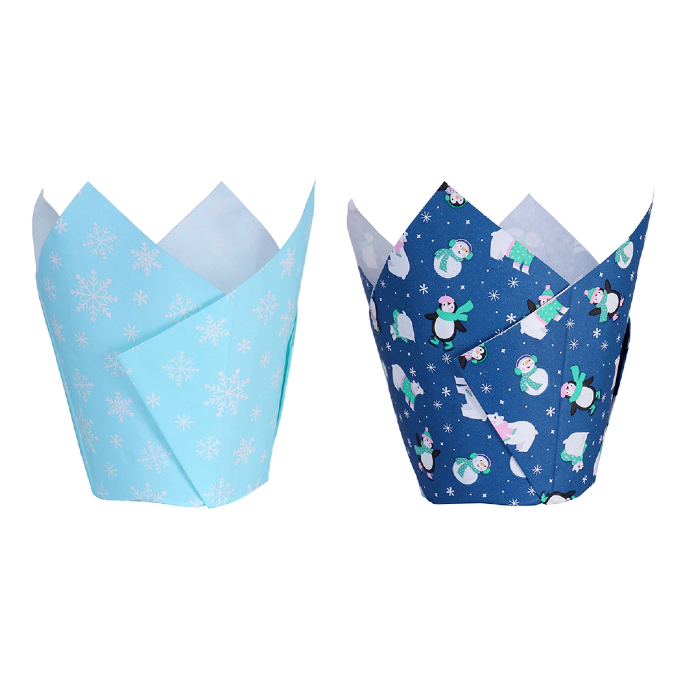 PME Cupcake Wrappers Snögubbe - 24-pack | Hem - Teman - Högtider - Jul | Party Outlet