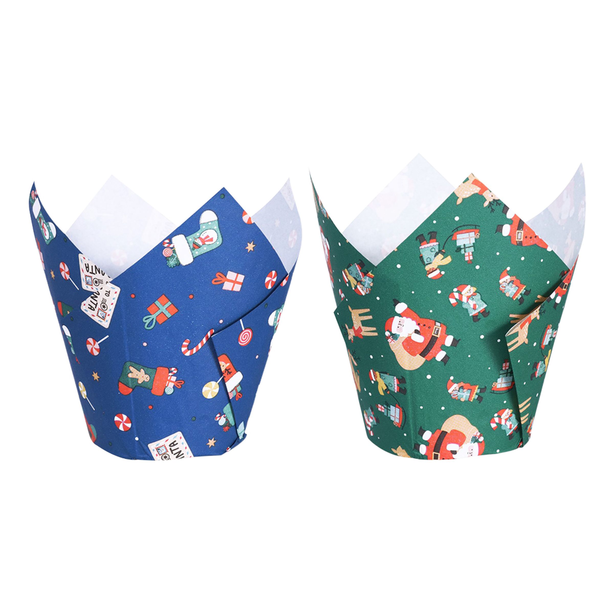 PME Cupcake Wrappers Tomteverkstad - 24-pack | Hem - Teman - Högtider - Jul | Maskeradspecialisten