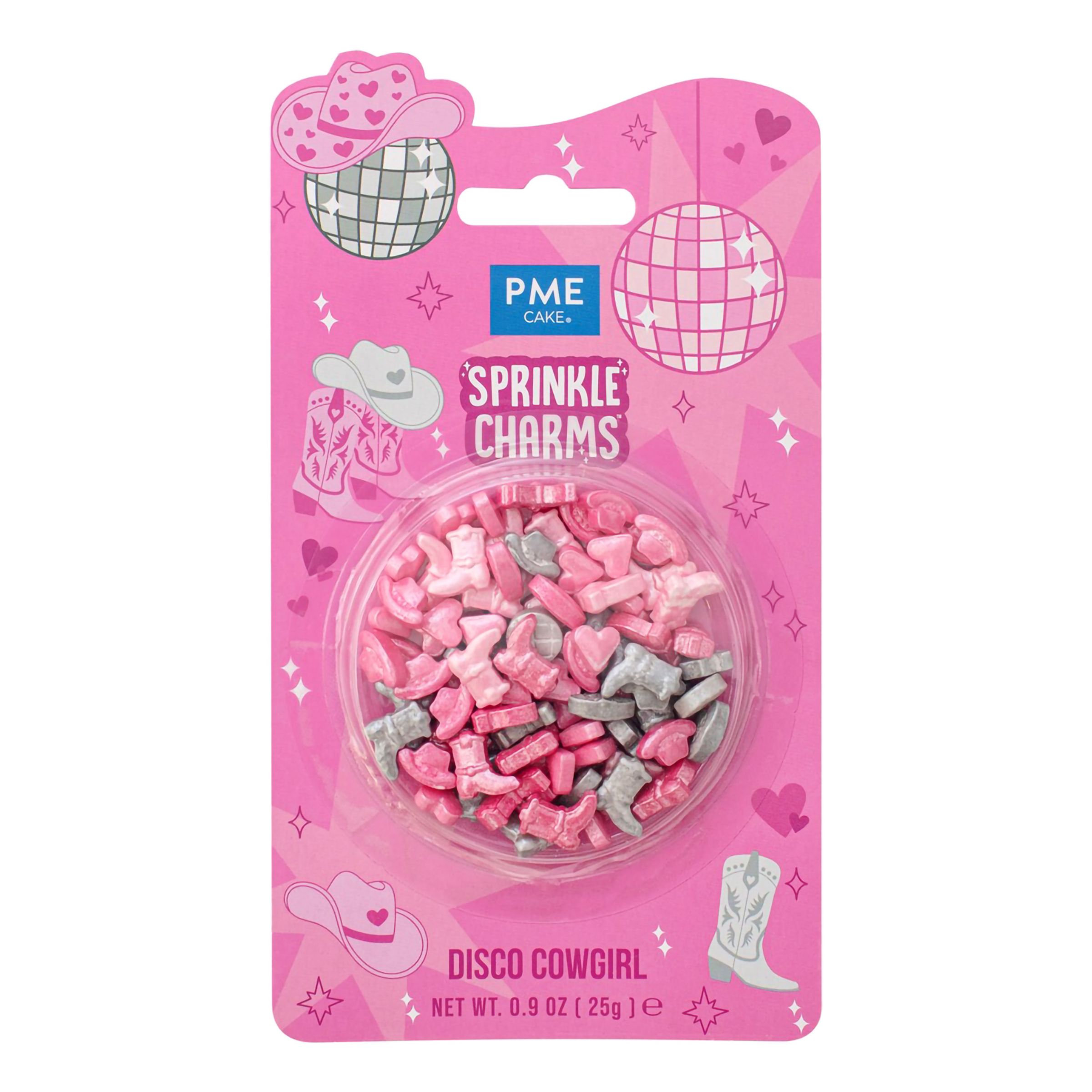 PME Disco Cowgirl Sprinkle Charms - 25 gram | Hem - Festartiklar - Festdekoration - Tårtdekorationer | Party Outlet