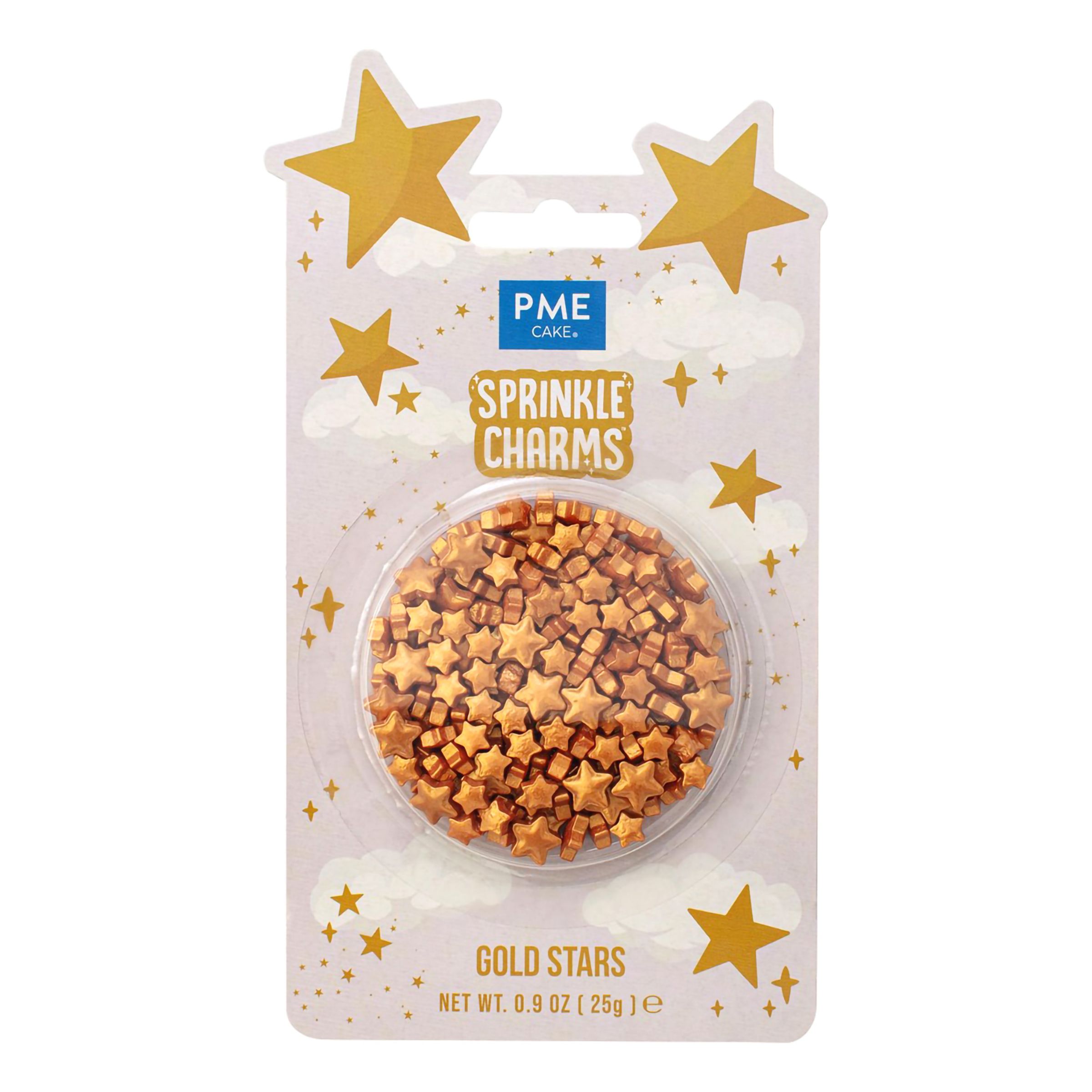 PME Guldstjärnor Sprinkle Charms - 25 gram | Hem - Festartiklar - Festdekoration - Tårtdekorationer | Party Outlet