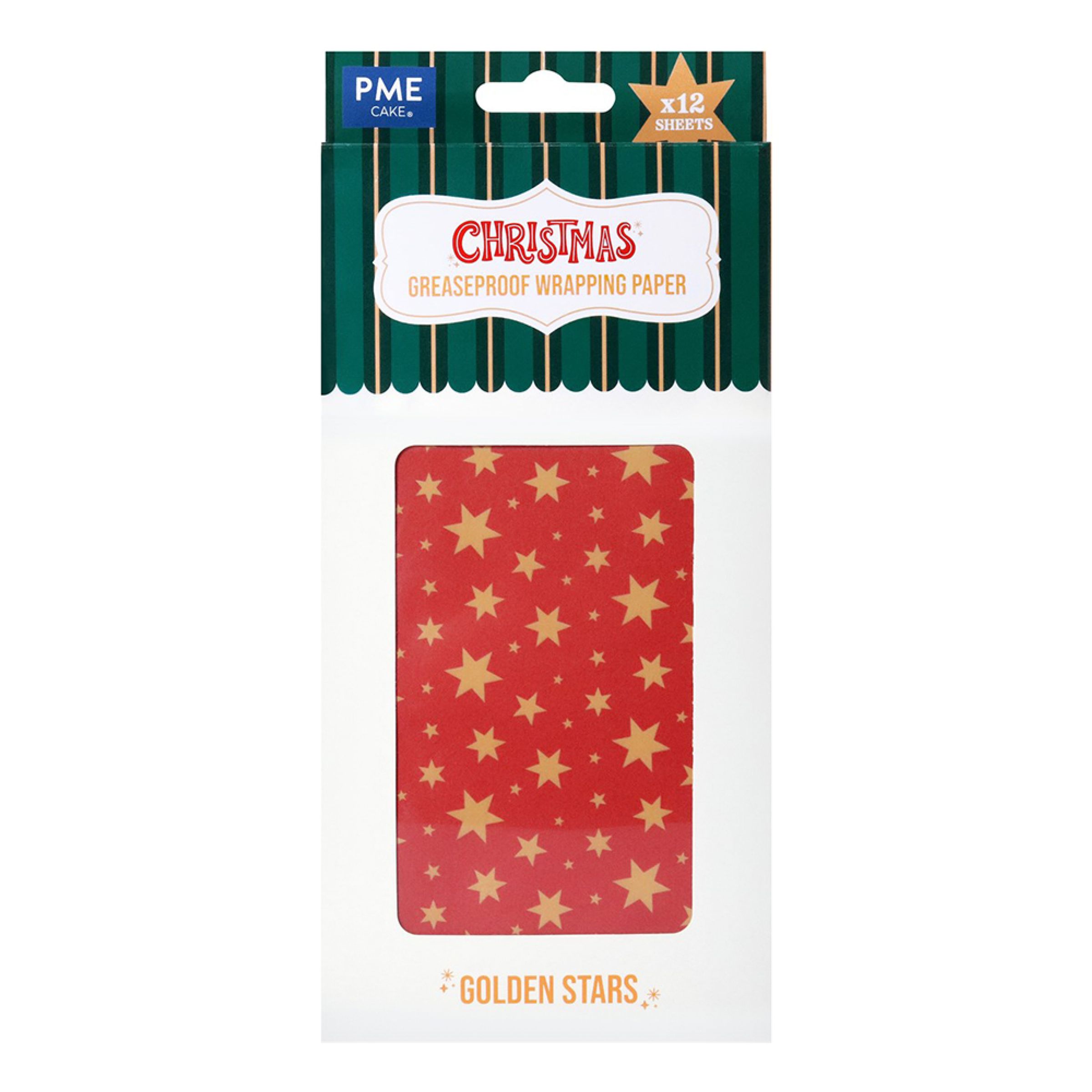 PME Julklappspapper - 12-pack | Hem - Teman - Högtider - Jul - Juldukning | Maskeradspecialisten