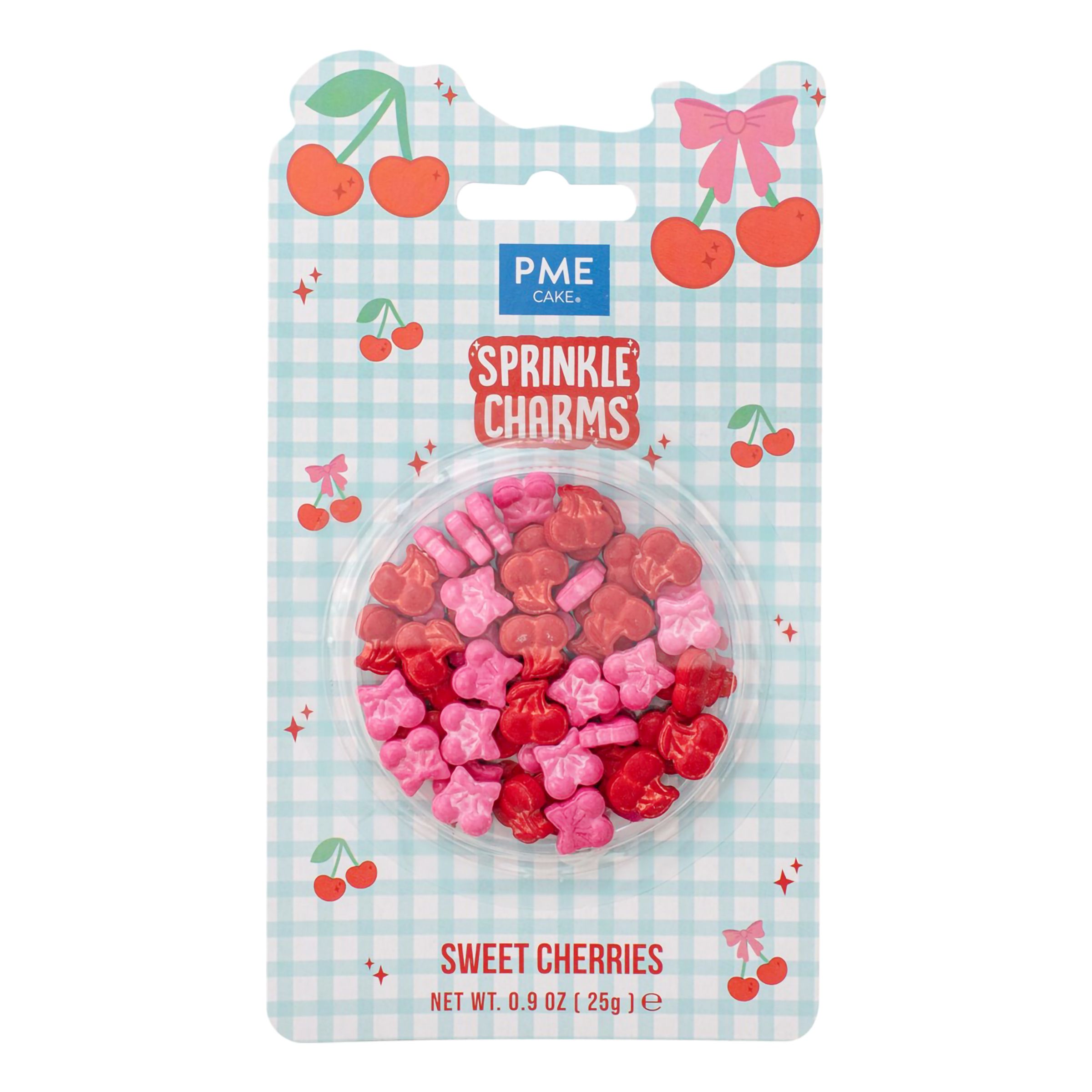 PME Körsbär Sprinkle Charms - 25 gram | Hem - Festartiklar - Festdekoration - Tårtdekorationer | Maskeradspecialisten