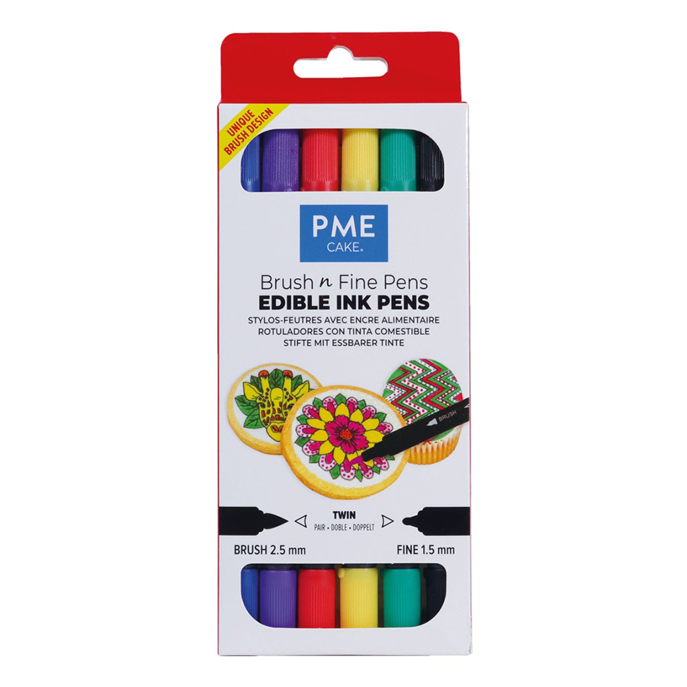 PME Livsmedelspennor Bold - 6-pack | Hem - Roliga Prylar - Hobby & Fritid - Pyssel & Hobbymaterial | Party Outlet