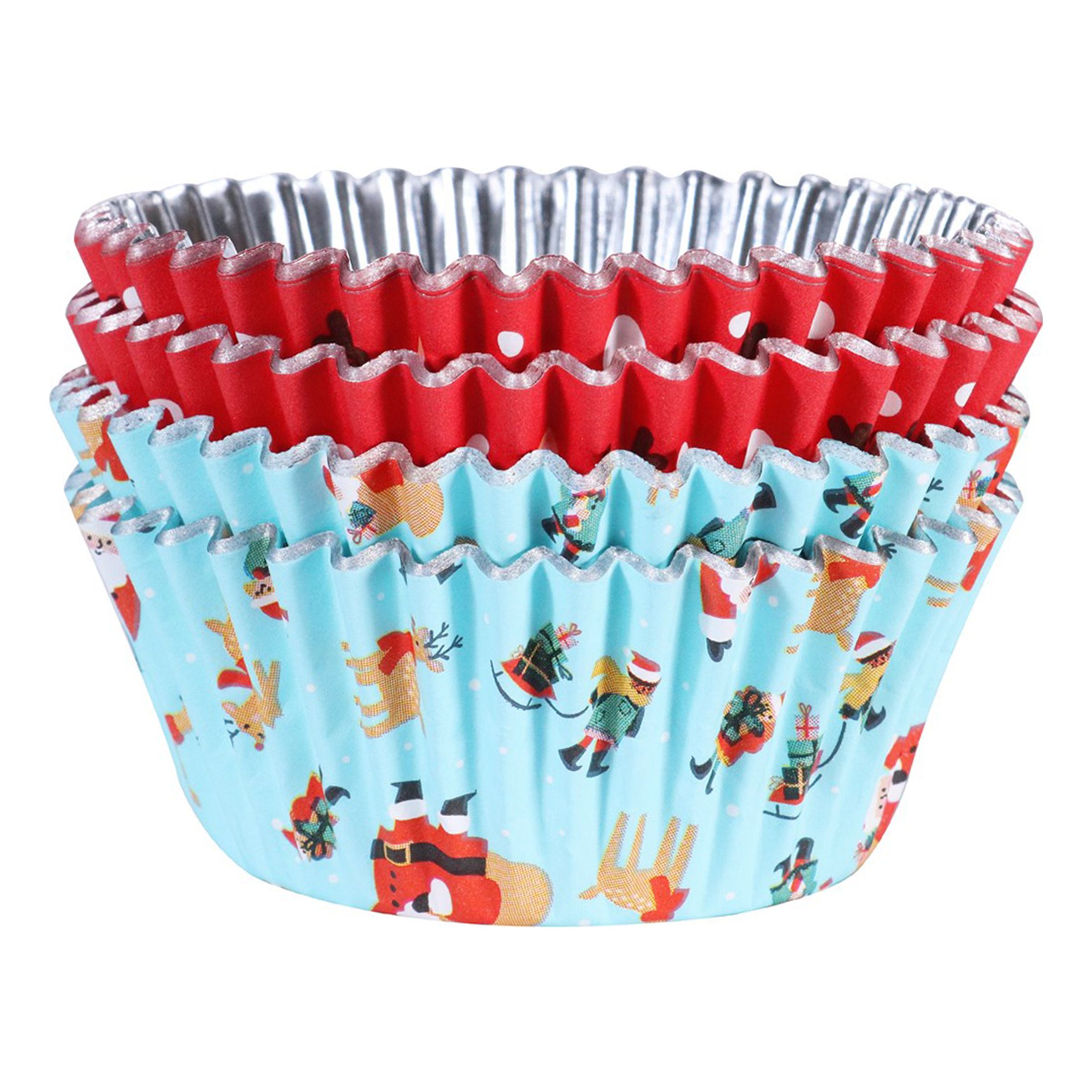 PME Muffinsformar med Folie Jul - 60-pack | Hem - Teman - Högtider - Jul | Maskeradspecialisten