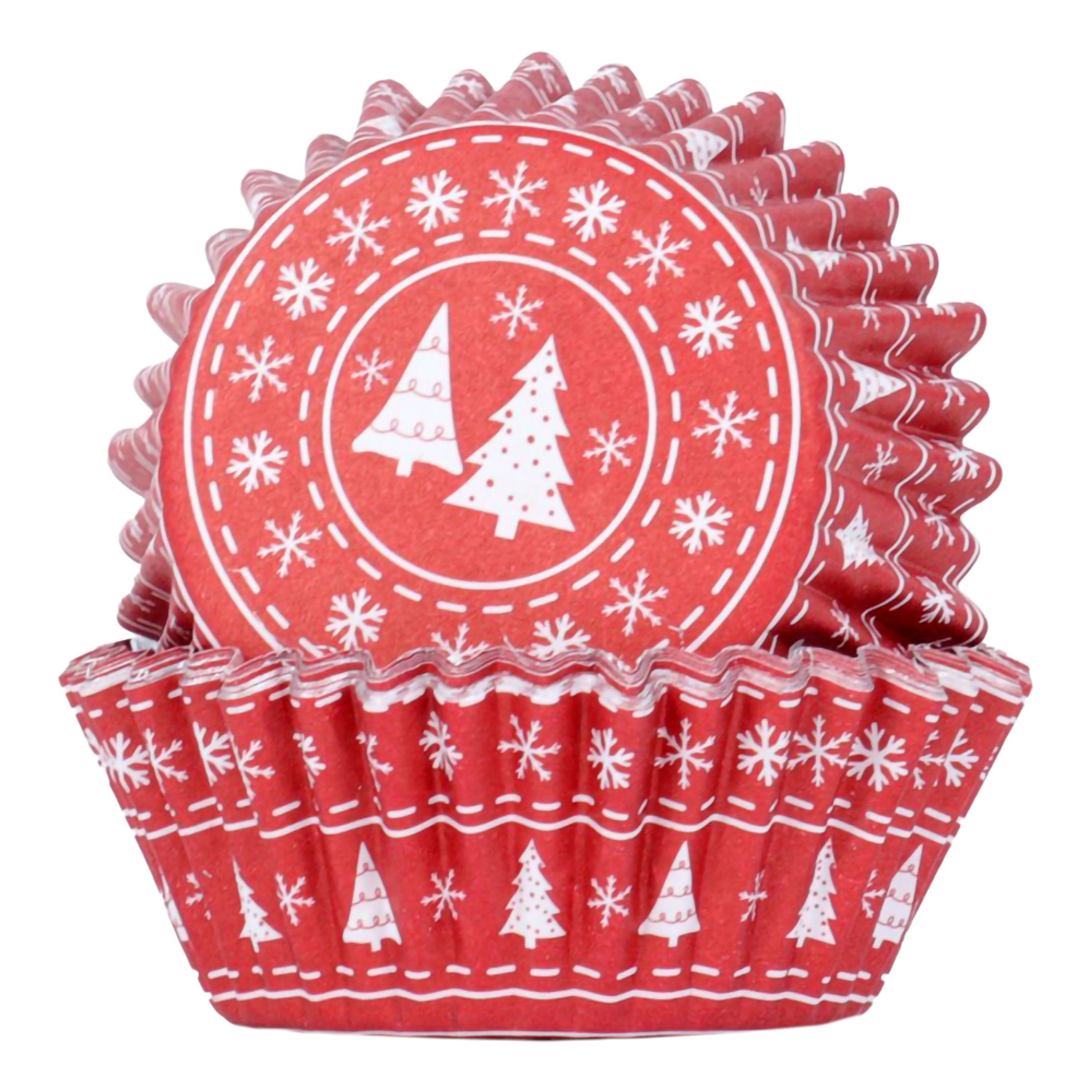 PME Muffinsforme med folie og julemotiv - 30-pak