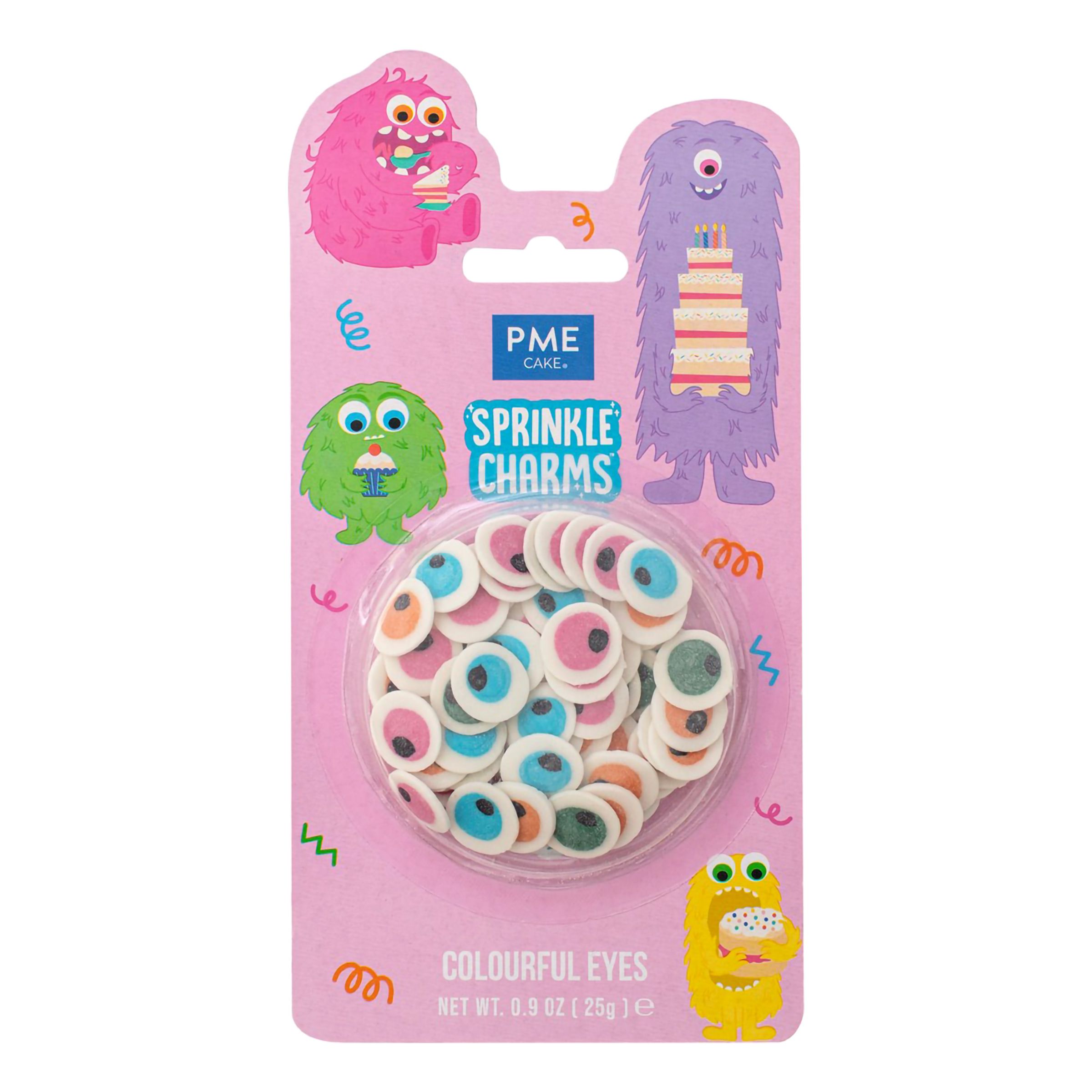 PME Ögon Färgmix Sprinkle Charms - 25 gram | Hem - Festartiklar - Festdekoration - Tårtdekorationer | Party Outlet