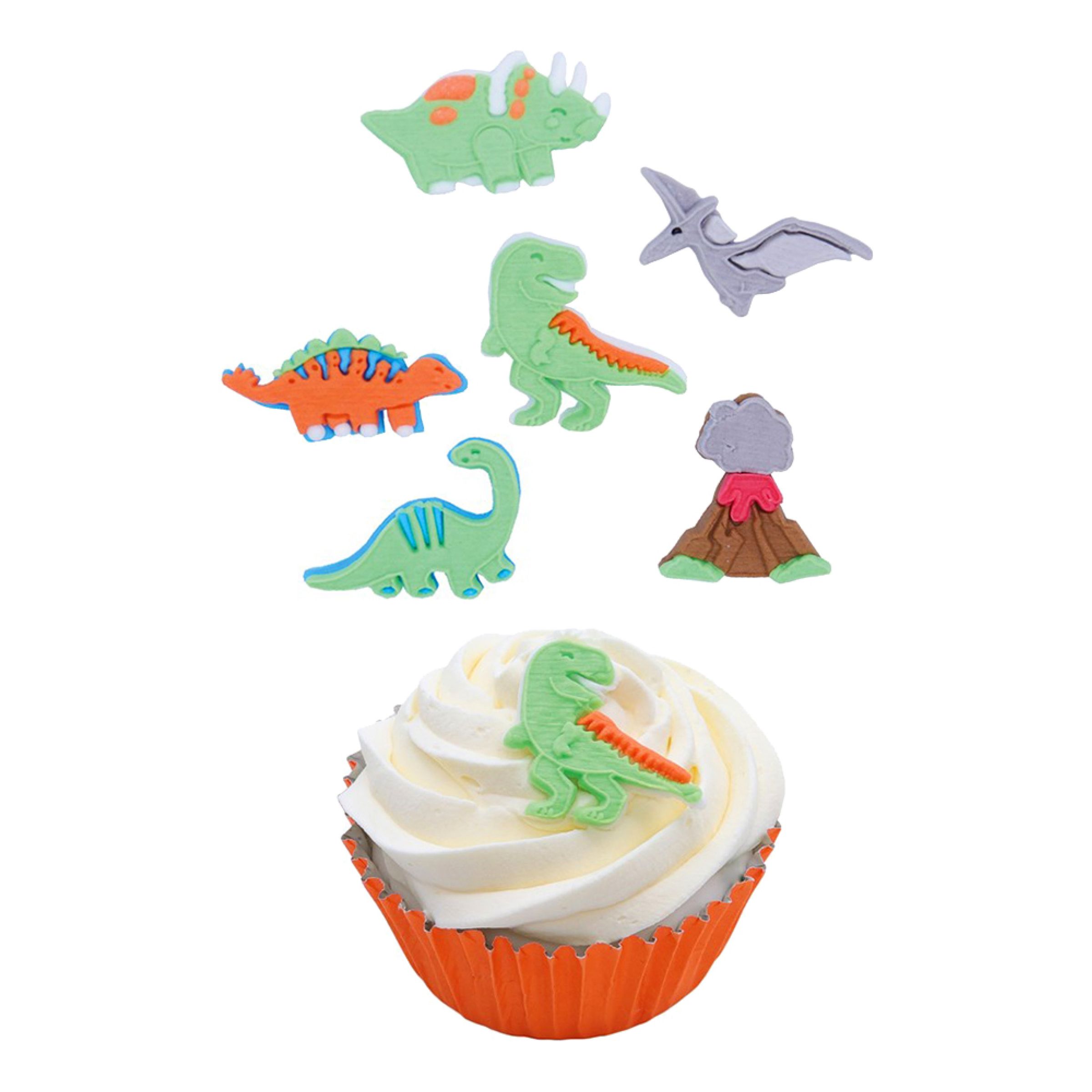 PME Sockerfigurer Dinosaurier - 6-pack