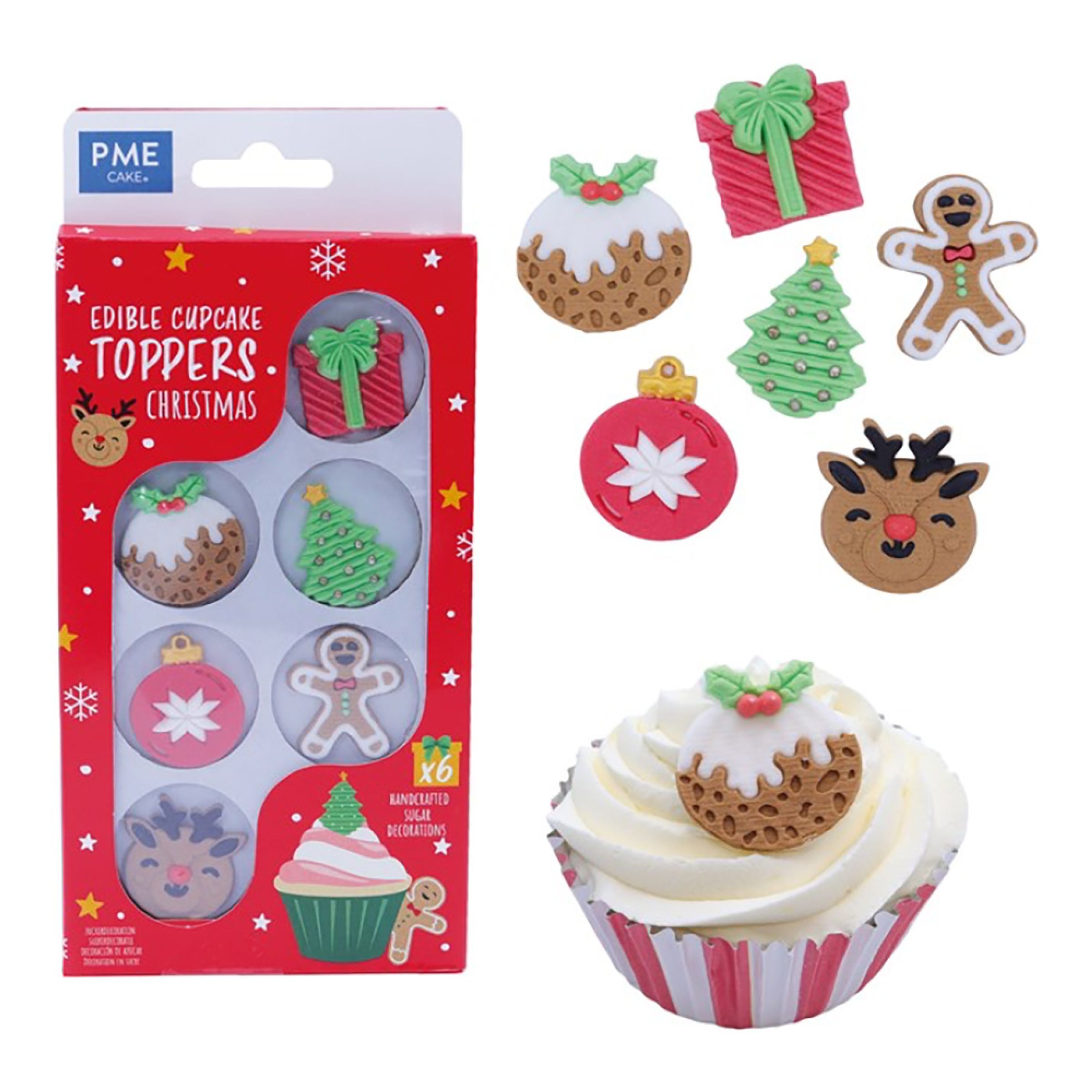 PME Sockerfigurer Julfigurer - 40 g | Hem - Festartiklar - Festdekoration - Tårtdekorationer | Party Outlet