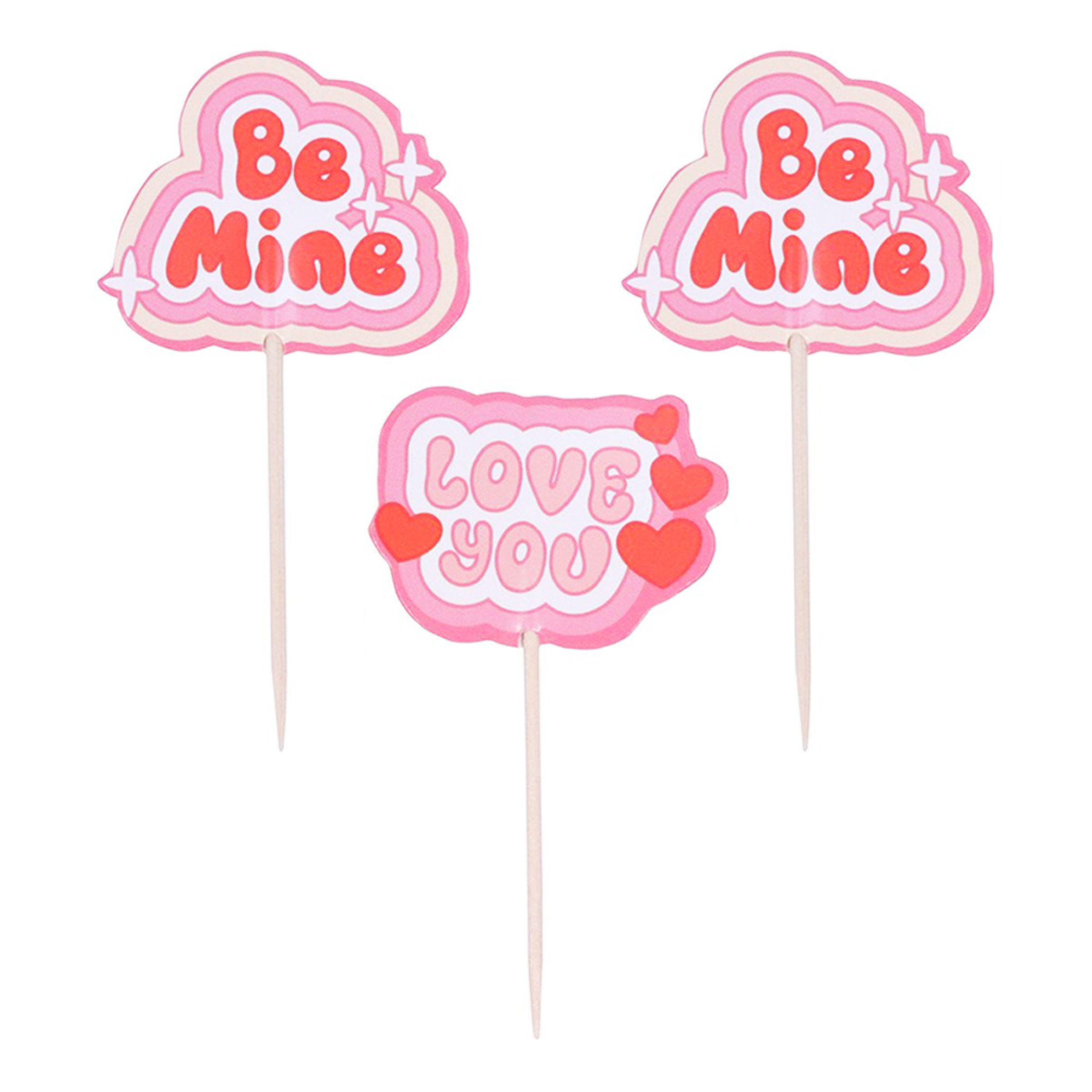 PME Kagedekorationer Retro Valentine - 24-pak