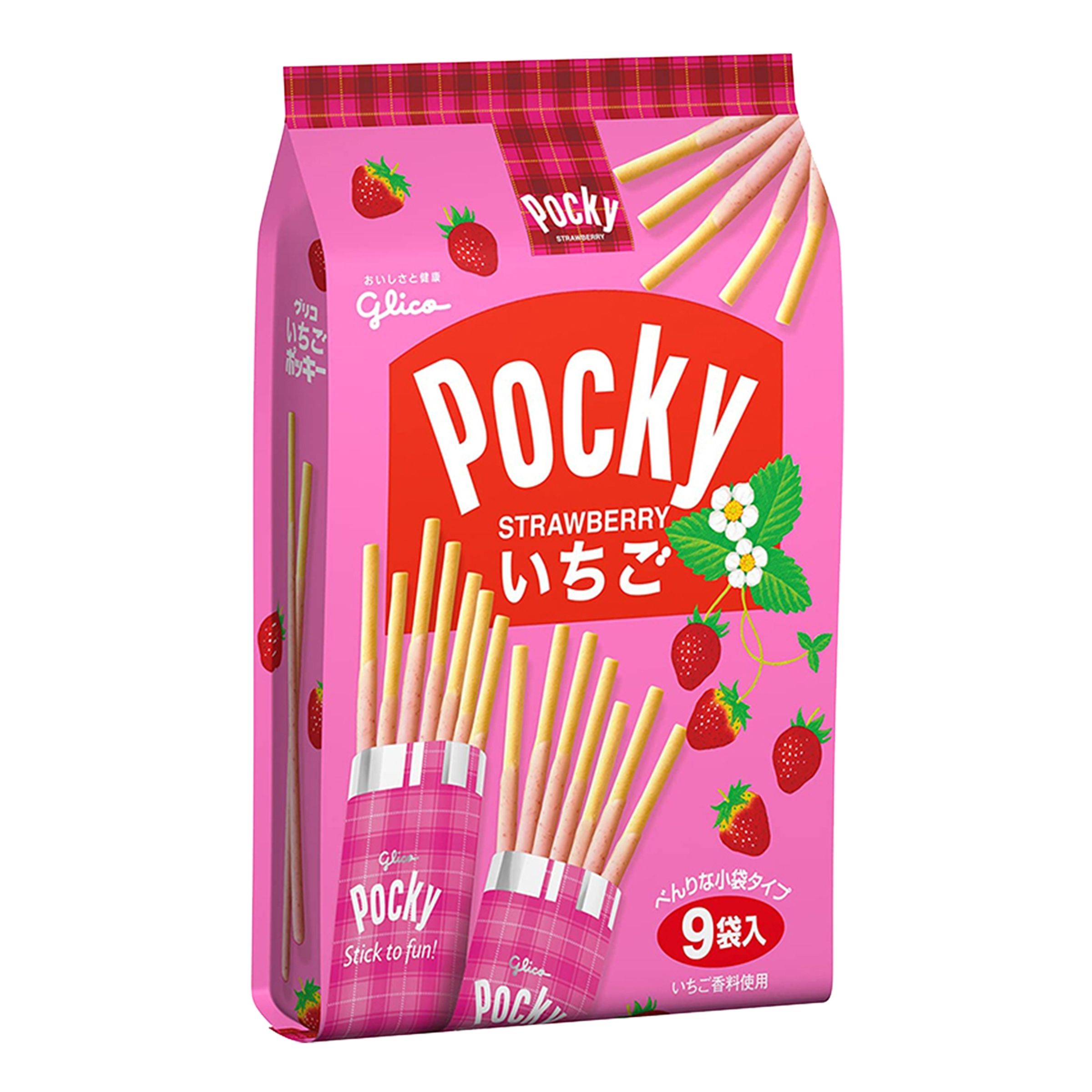 Läs mer om Pocky Strawberry - 119 gram