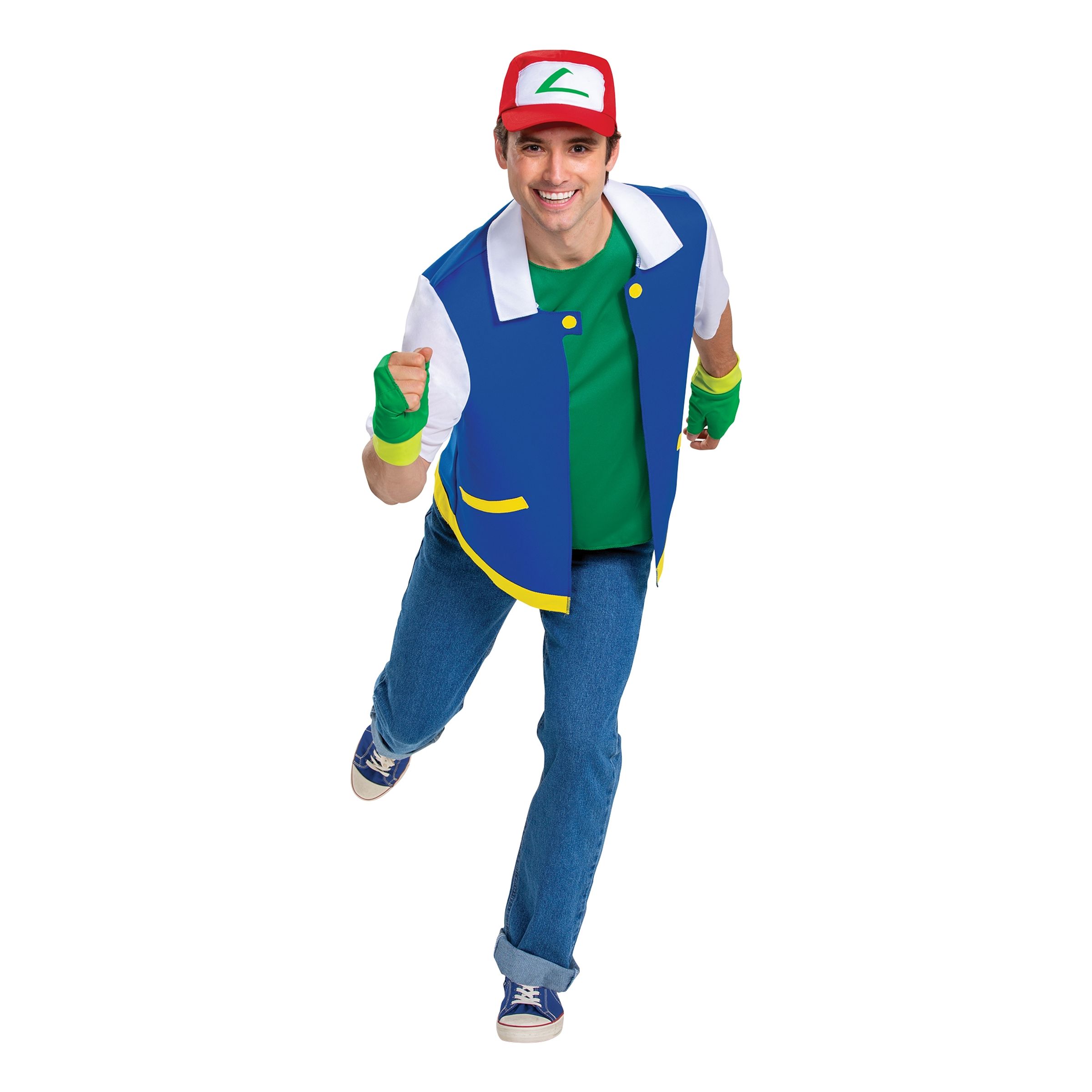 Läs mer om Pokémon Ash Ketchum Maskeraddräkt - Large/X-Large