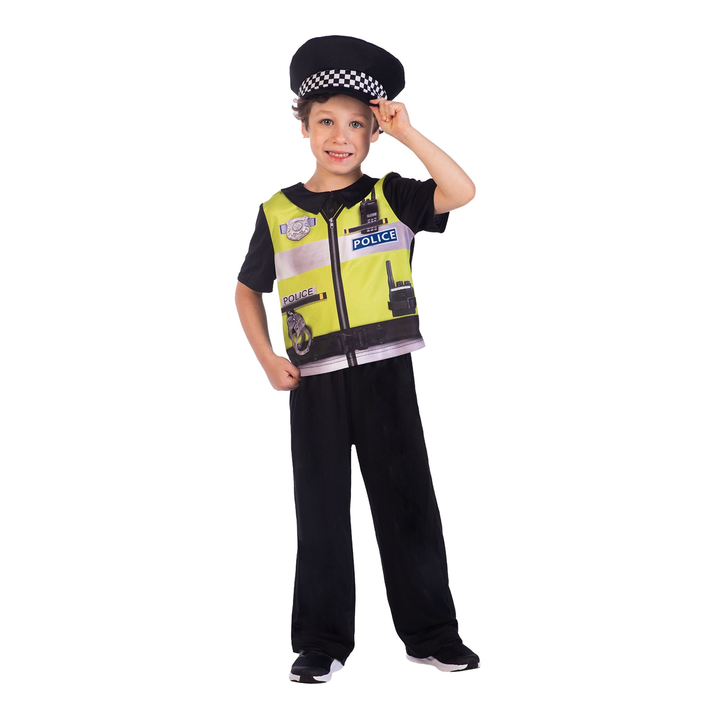 Läs mer om Polis med Väst Barn Maskeraddräkt - Small