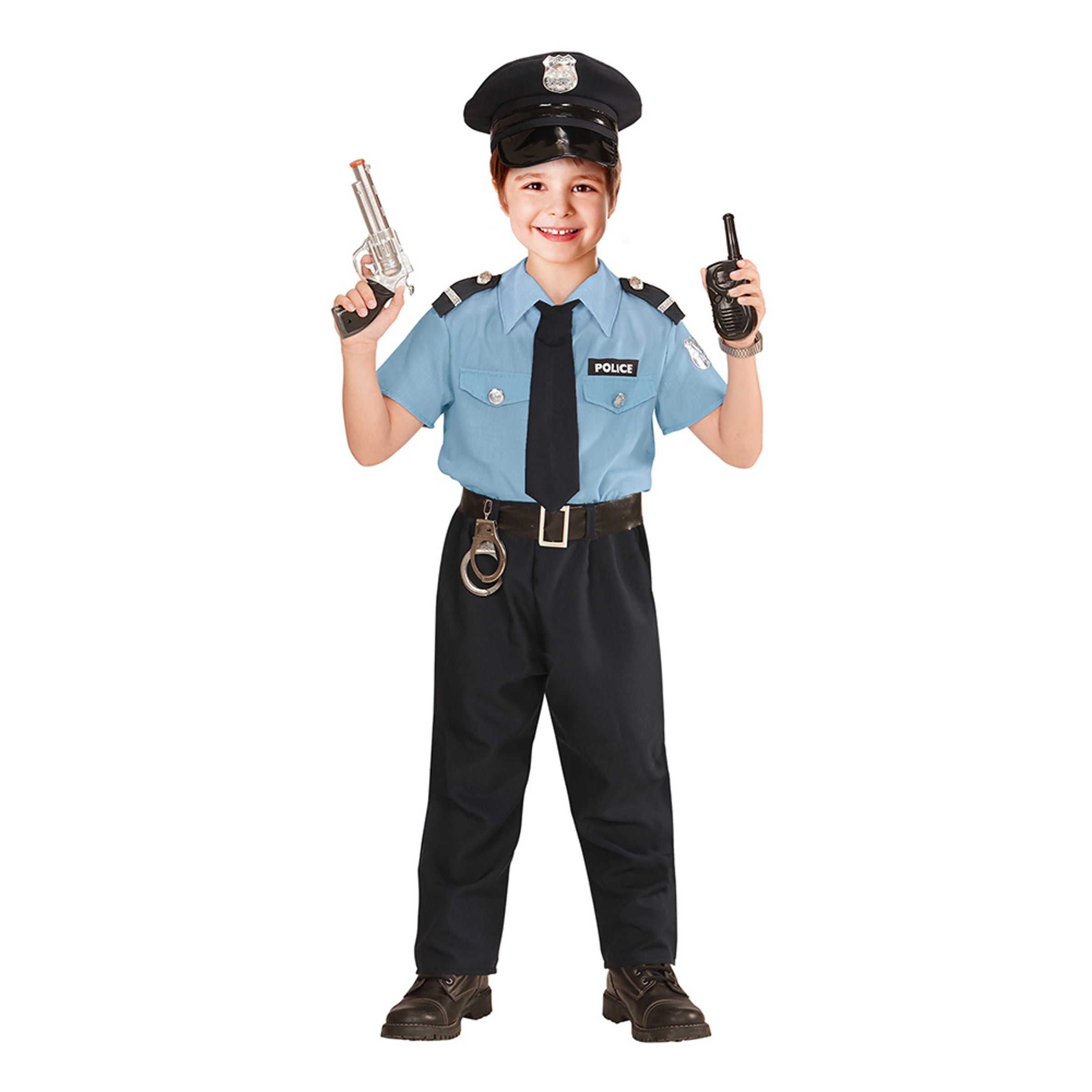 Maskeraddräkter - Polis Officer Barn Maskeraddräkt - Small