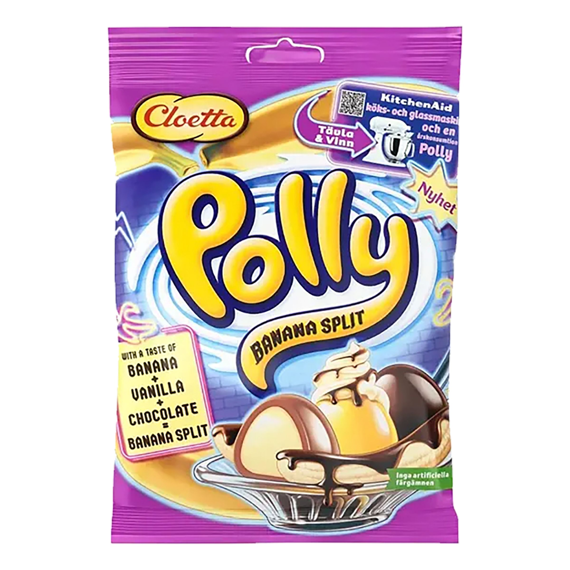 Polly Banana Split - 150 gram | Hem - Godis & Läsk - Godis - Choklad | Maskeradspecialisten