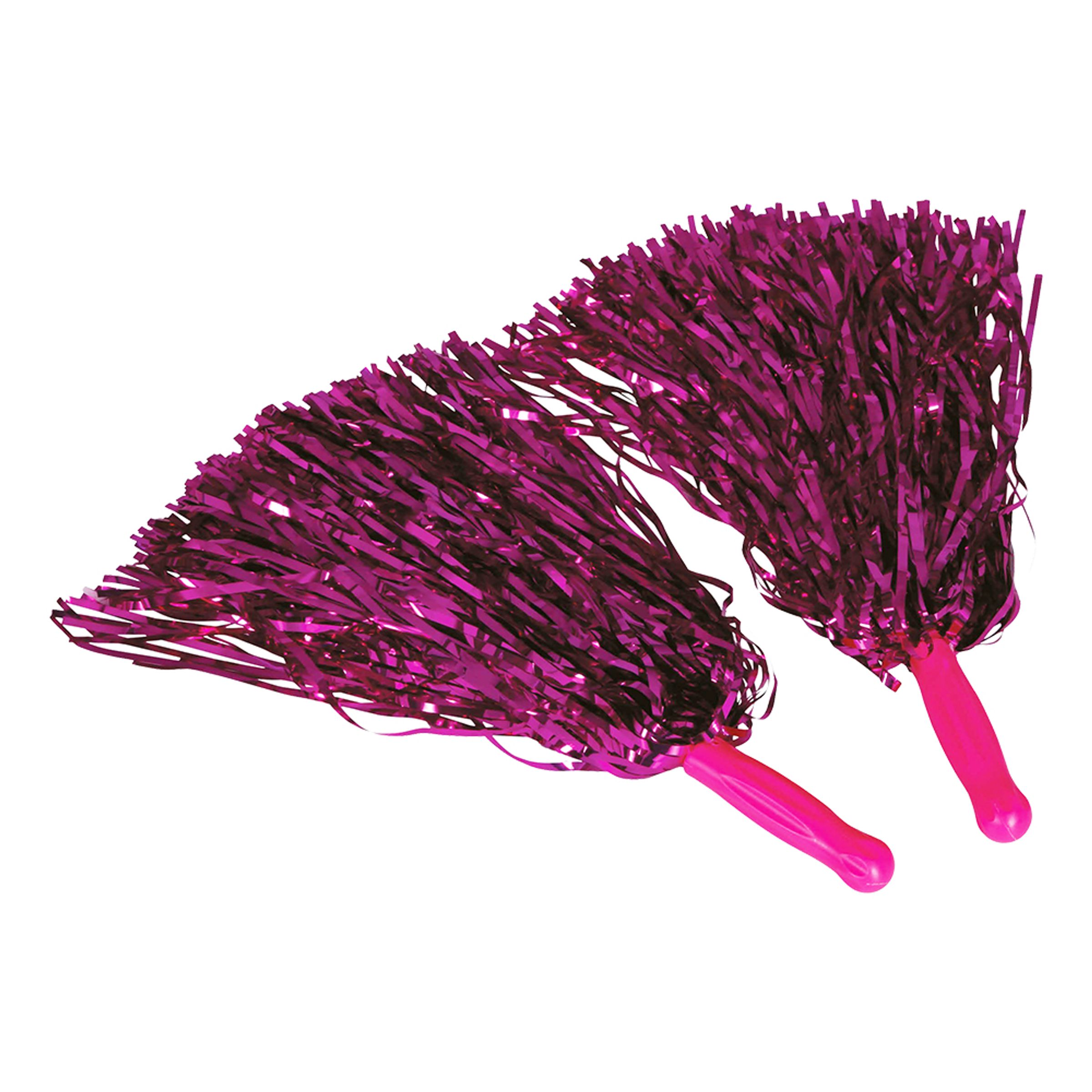 Pom Poms Mörkrosa Metallic - 2-pack